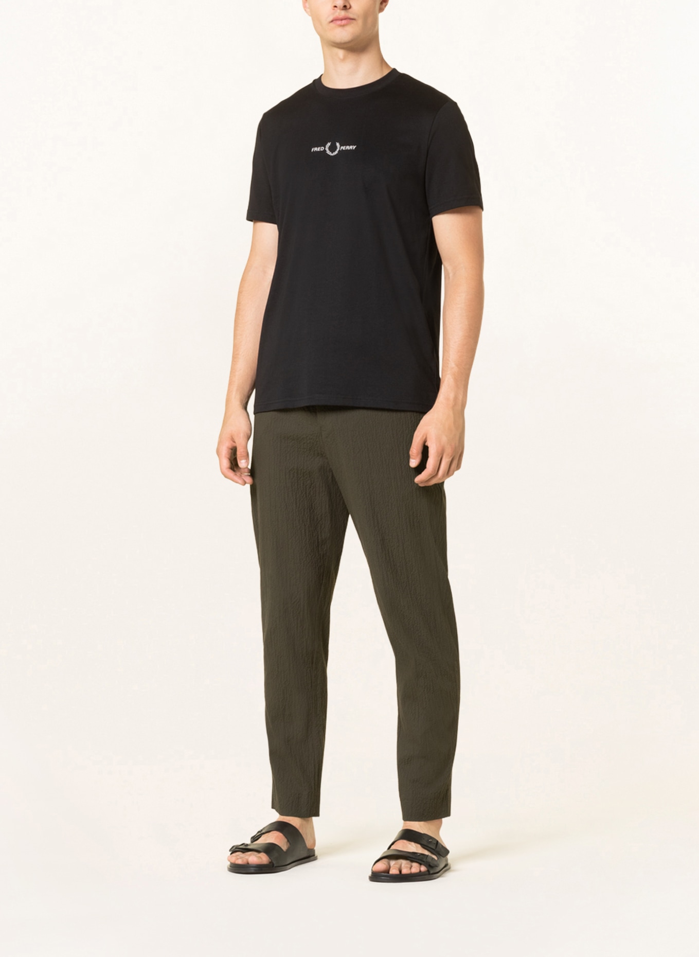 FRED PERRY T-Shirt: SCHWARZ