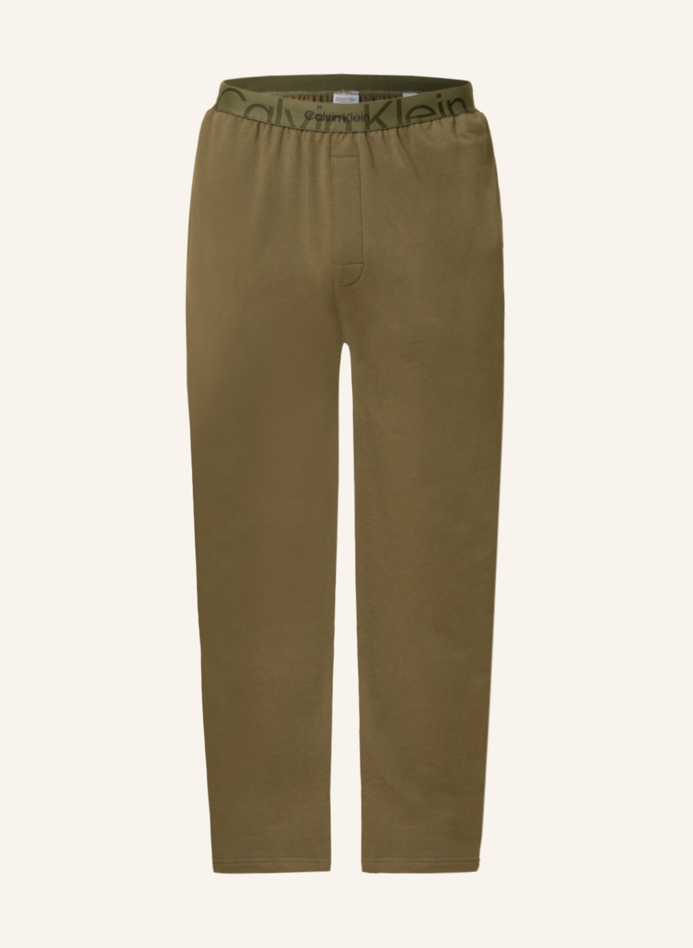 Calvin Klein Pajama pants EMBOSSED ICON in green