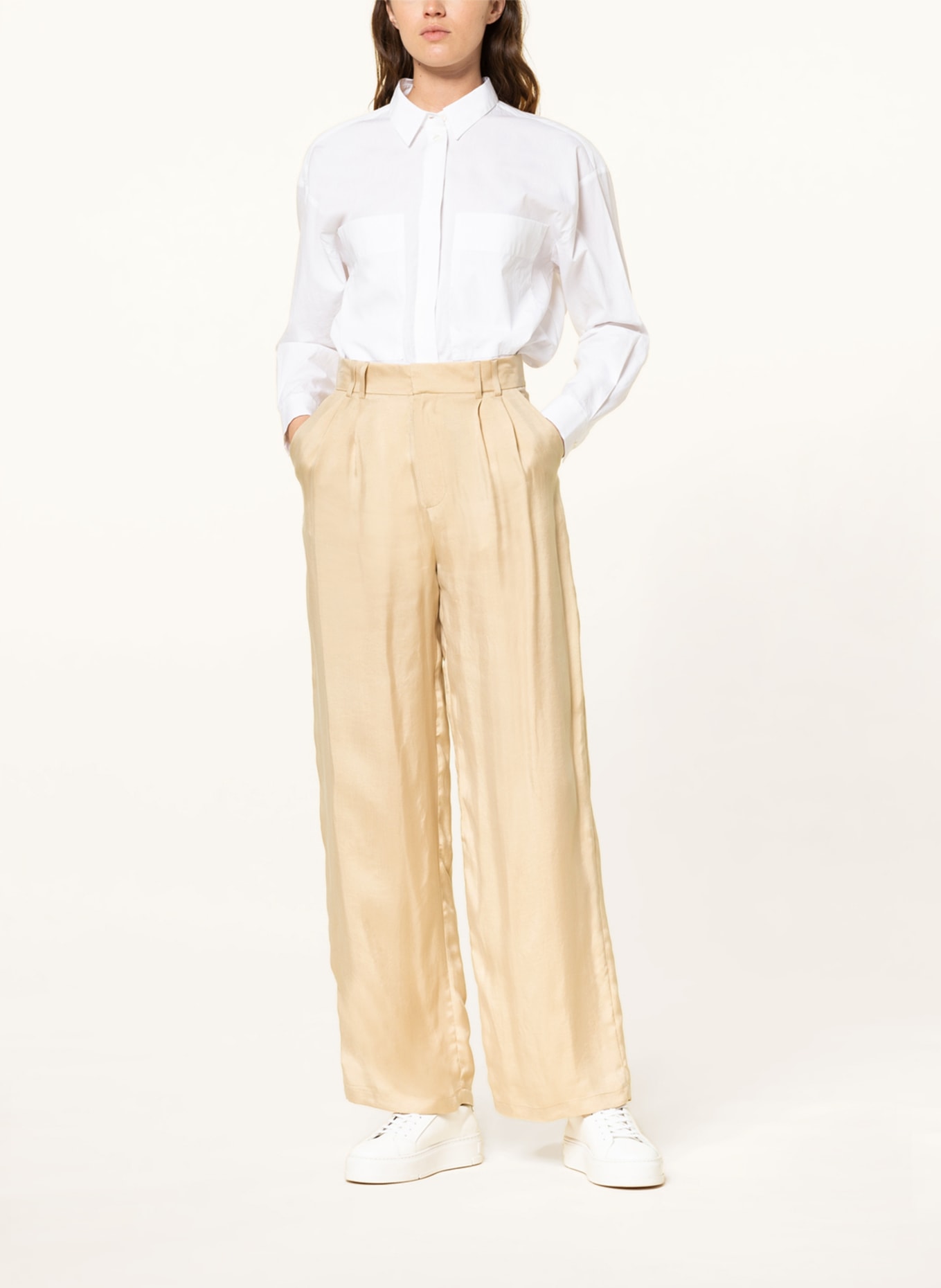 MRS & HUGS Spodnie Marlena , Kolor: KREMOWY (Obrazek 2)