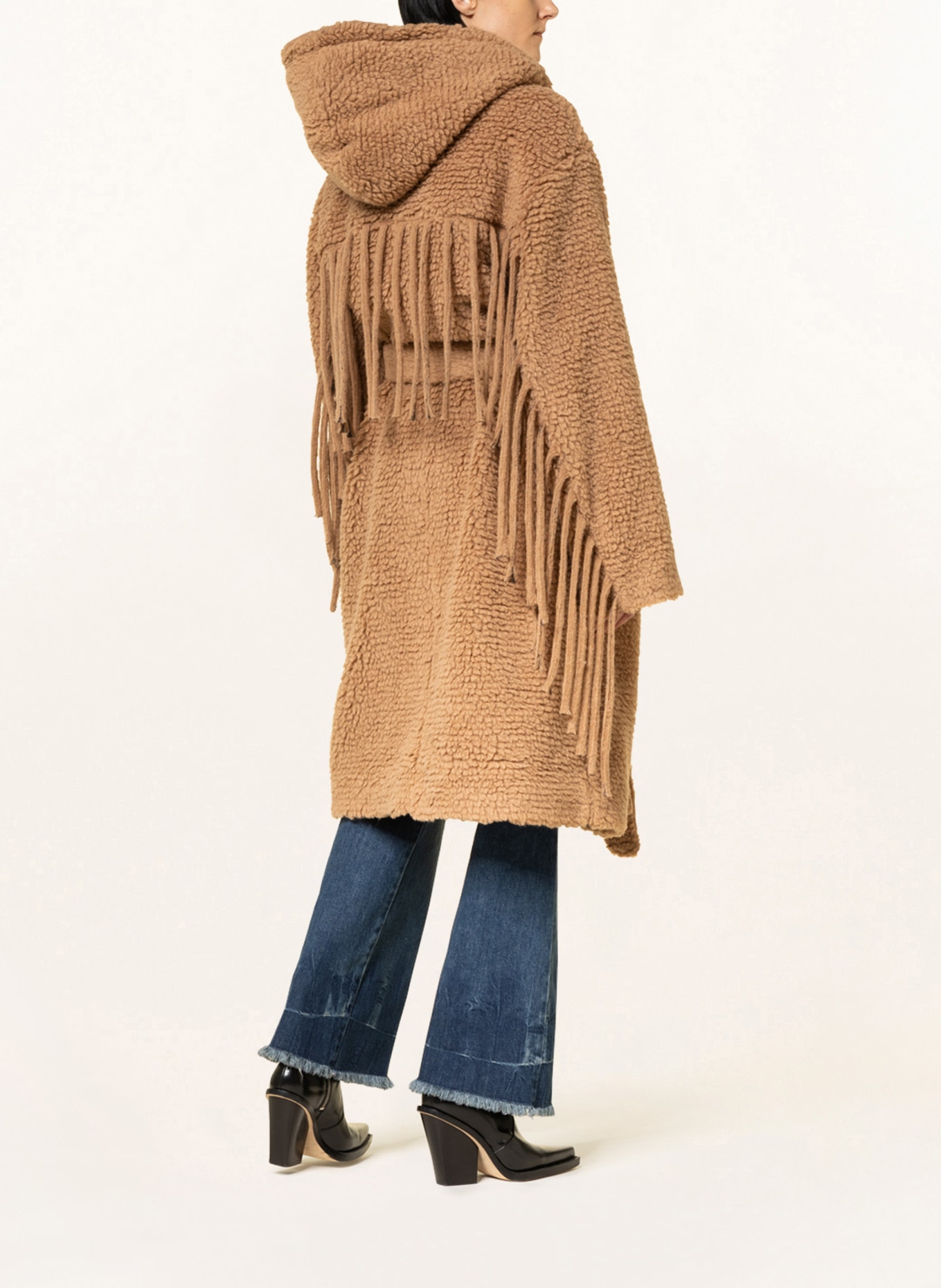 STELLA McCARTNEY Teddy coat, Color: CAMEL (Image 3)