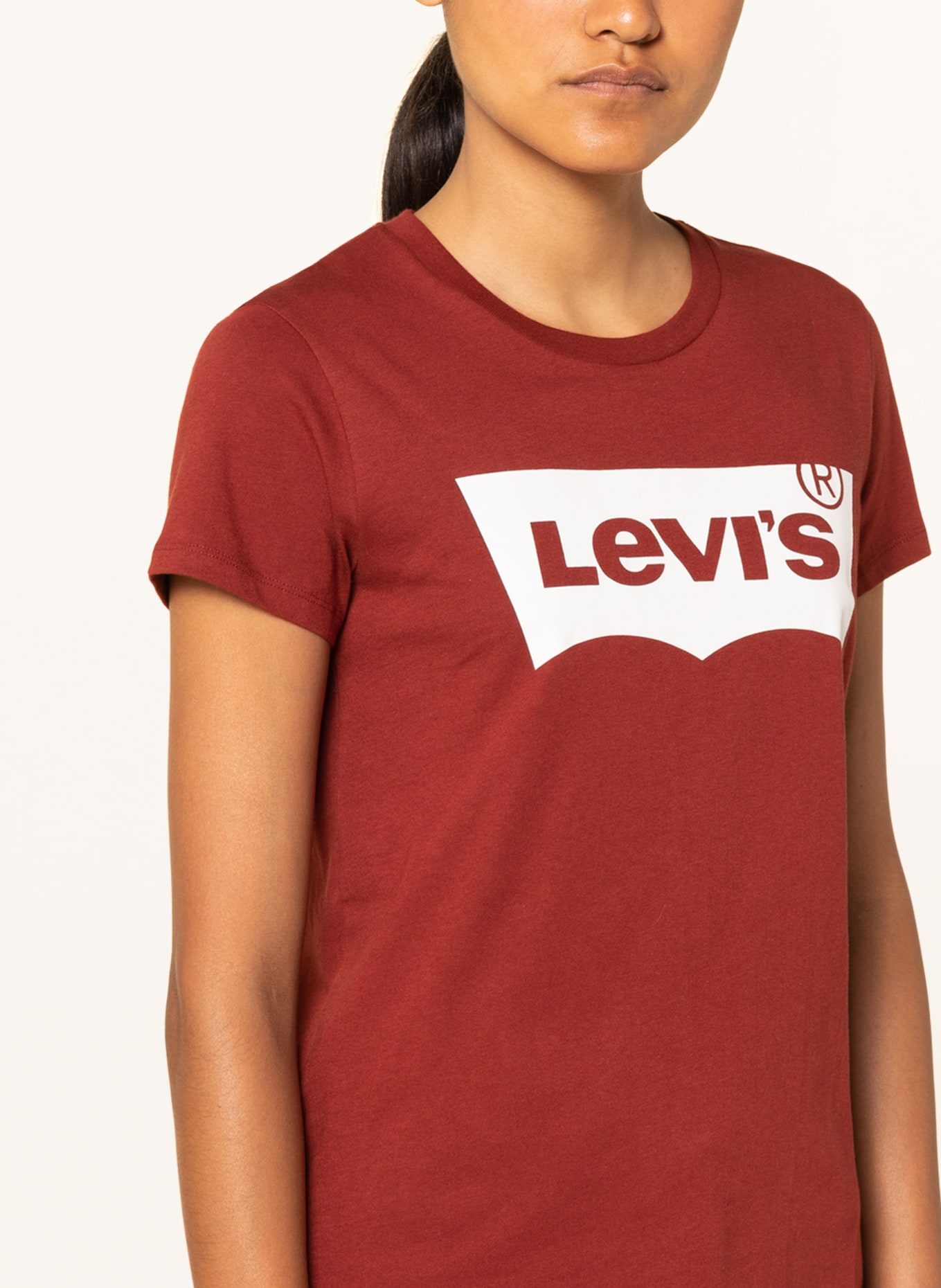 Levi's® T-shirt, Color: DARK RED (Image 4)