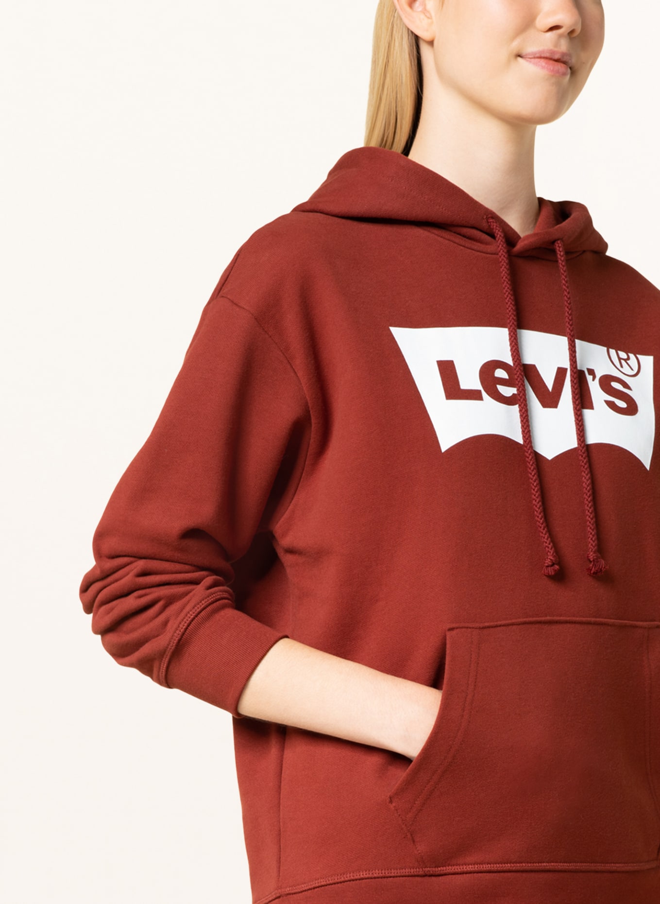 Levi's® Hoodie, Color: DARK RED (Image 5)