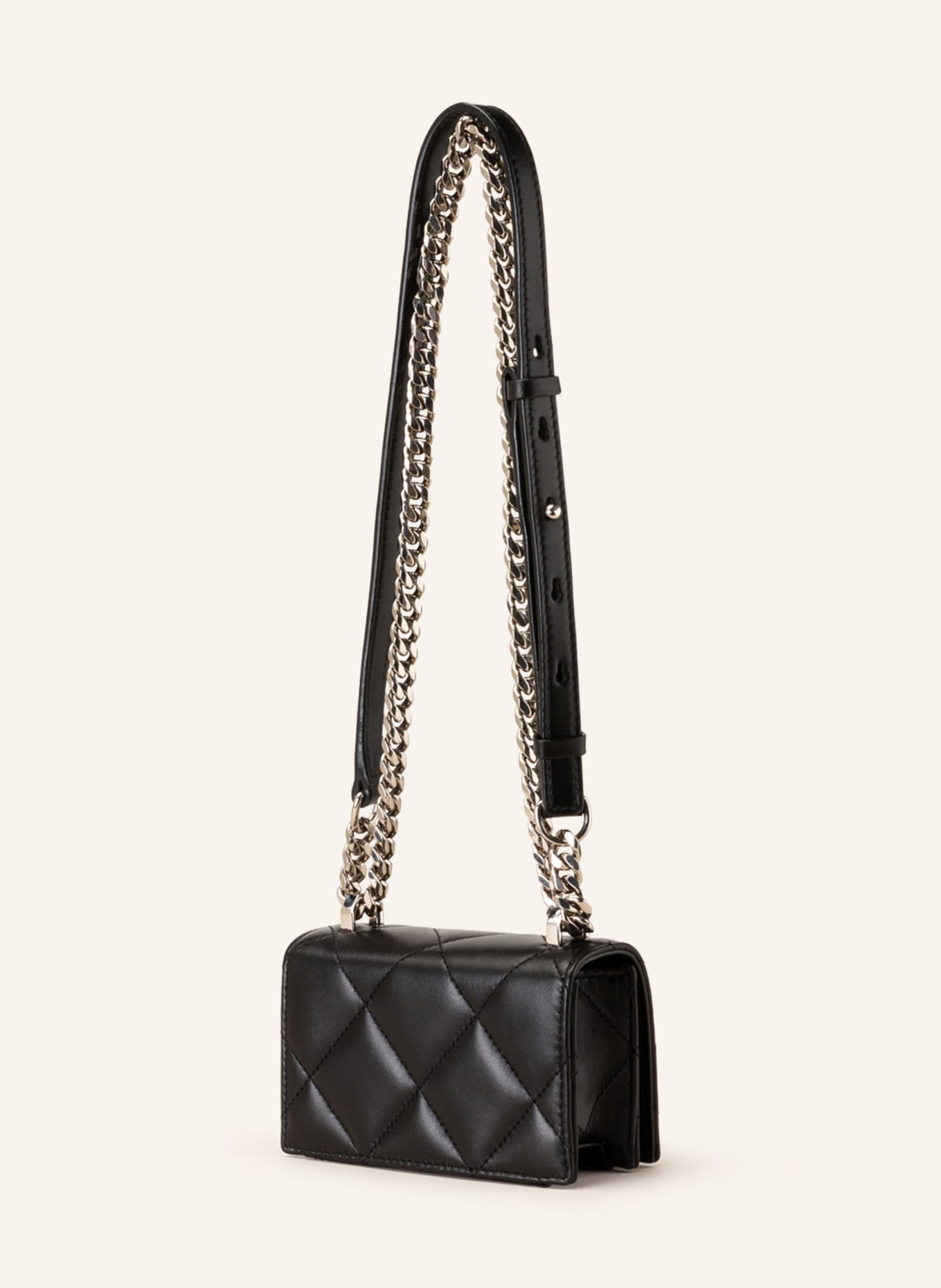 The four ring leather micro bag by Alexander McQueen