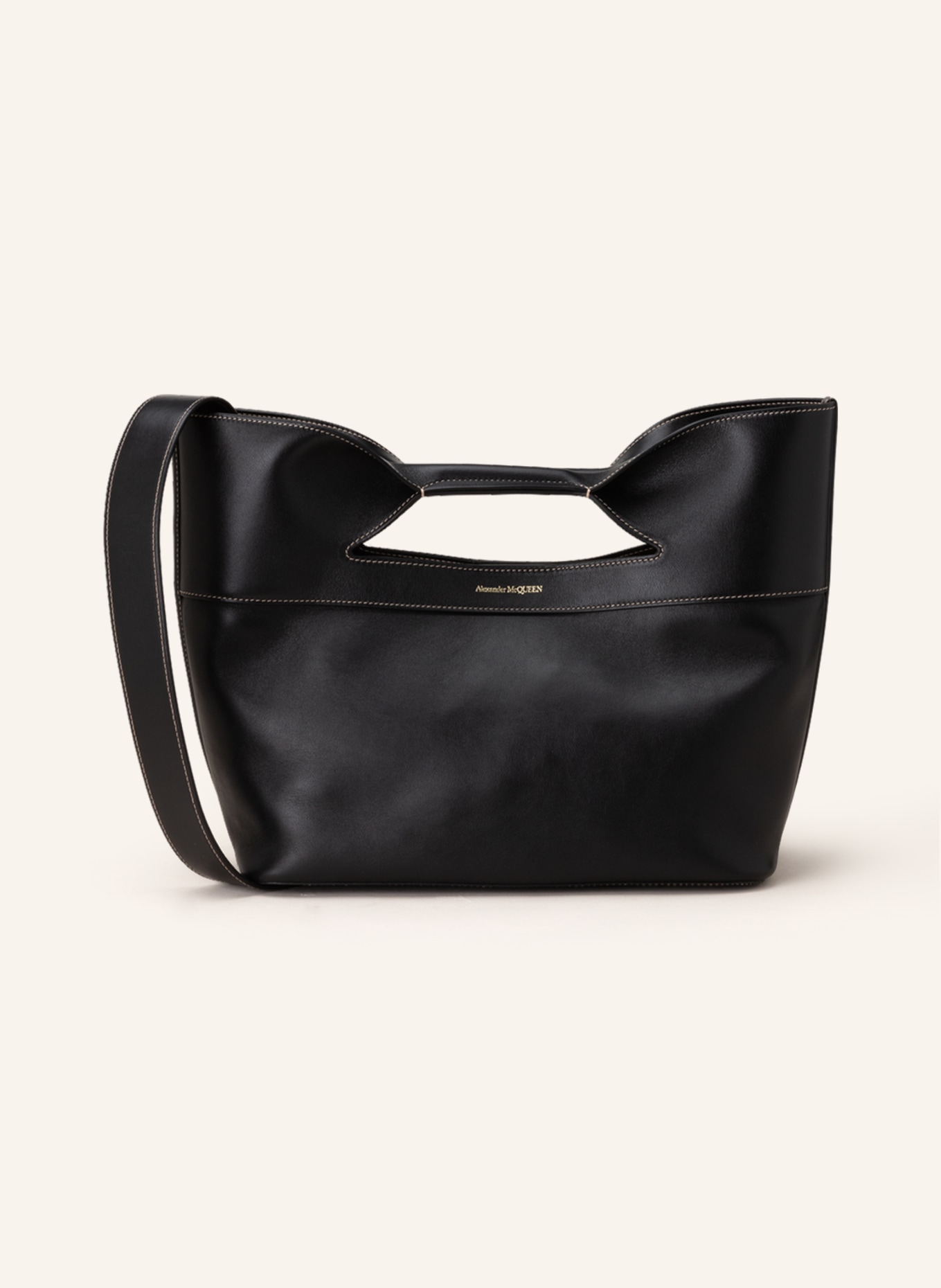 Alexander McQUEEN Handbag THE BOW SMALL, Color: BLACK (Image 1)