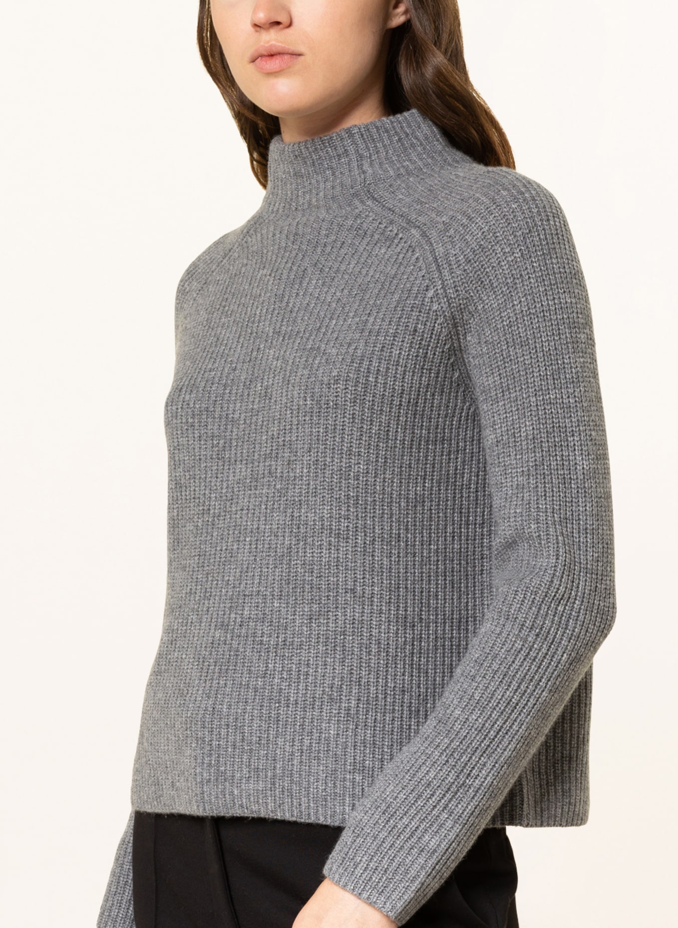 MRS & HUGS Sweater with cashmere, Color: GRAY (Image 4)