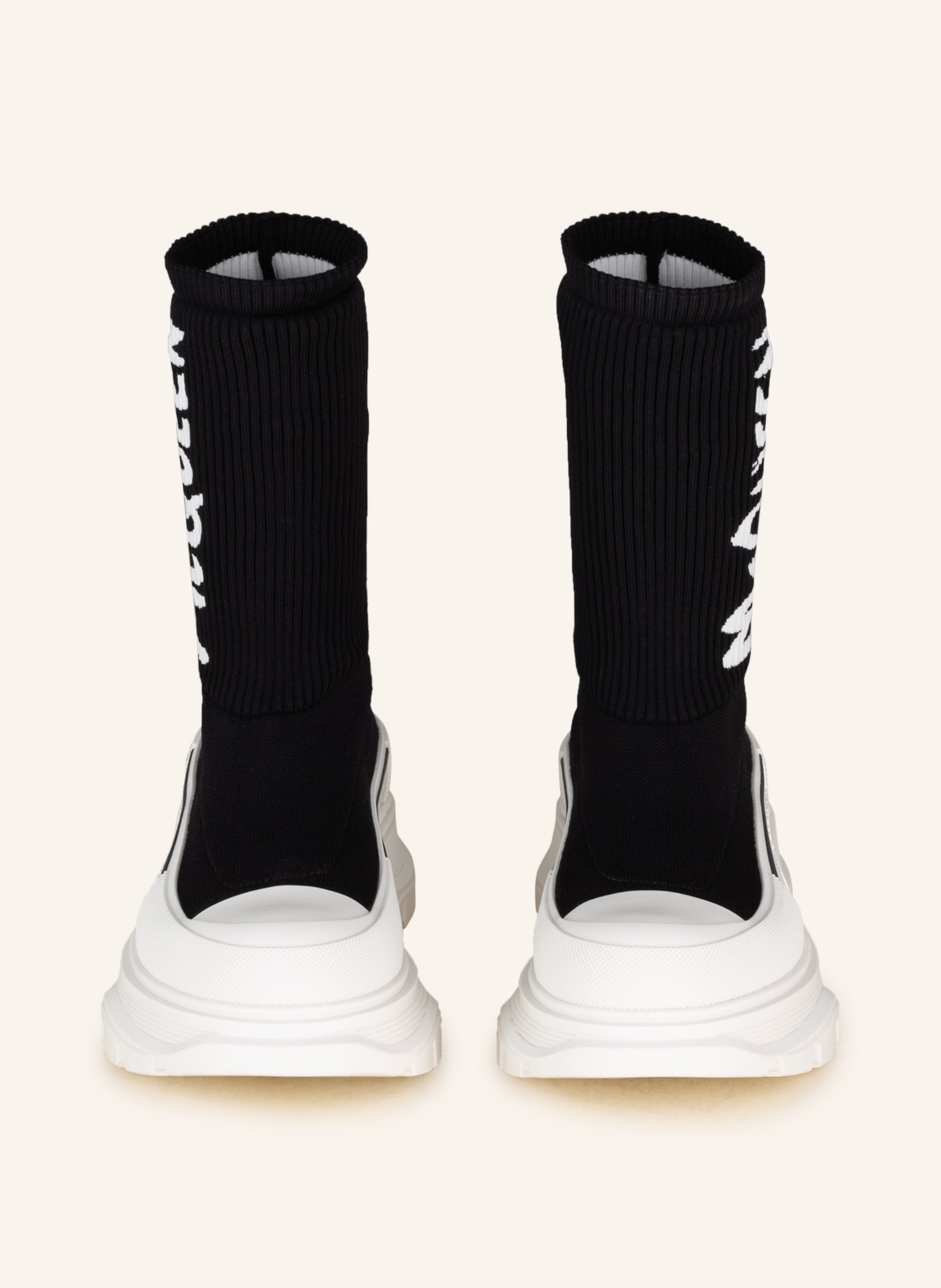 Alexander McQUEEN High-top sneakers TREAD SLICK, Color: BLACK/ WHITE (Image 3)