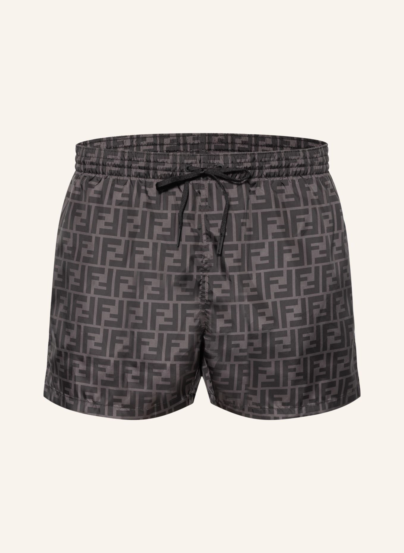 FENDI Badeshorts: SCHWARZ / GRAU