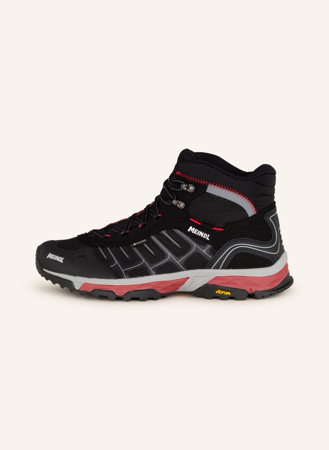 MEINDL Trekking shoes FINALE MID GTX, Color: BLACK/ RED (Image 4)