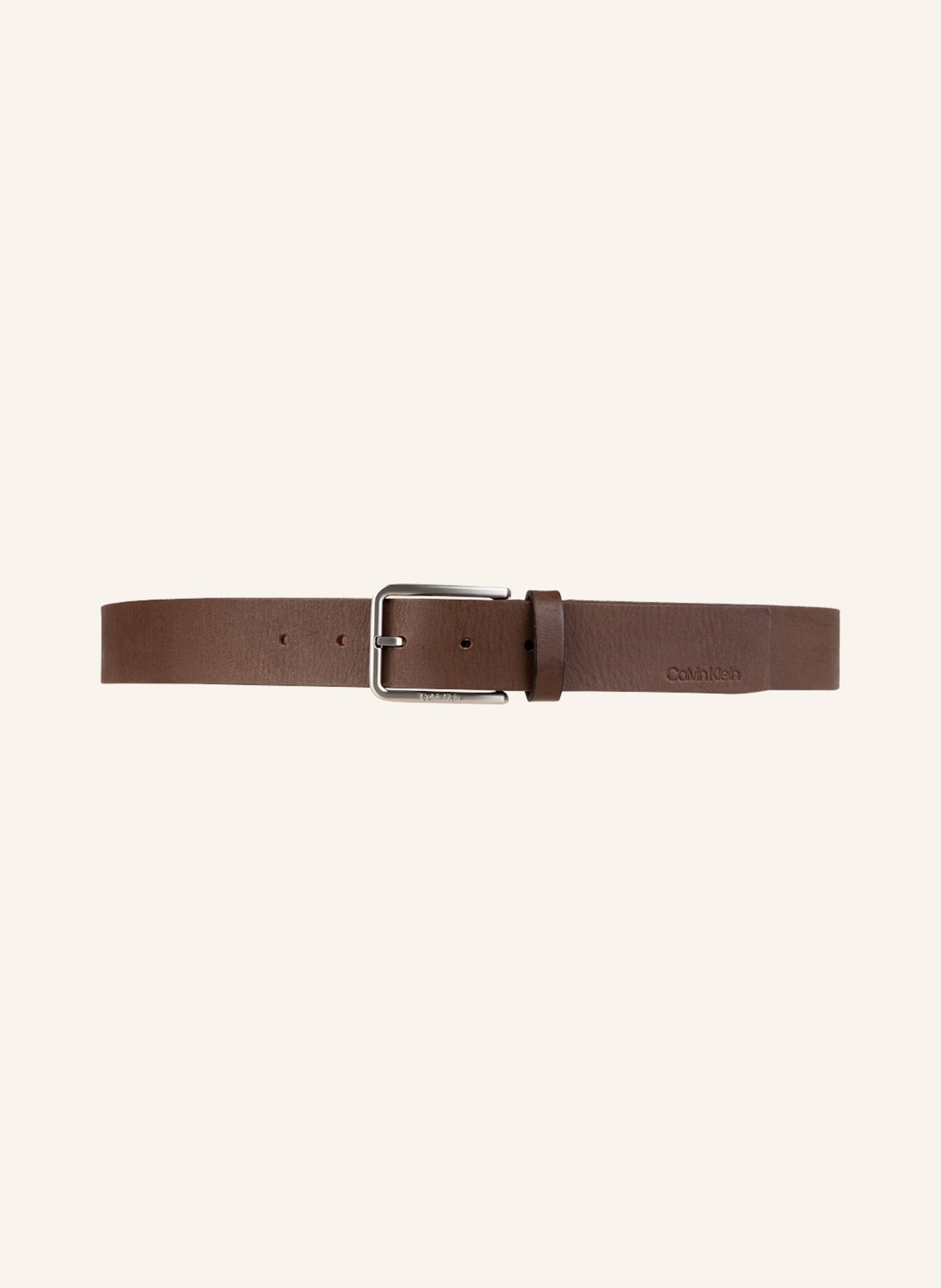 Calvin Klein Leather belt: BROWN