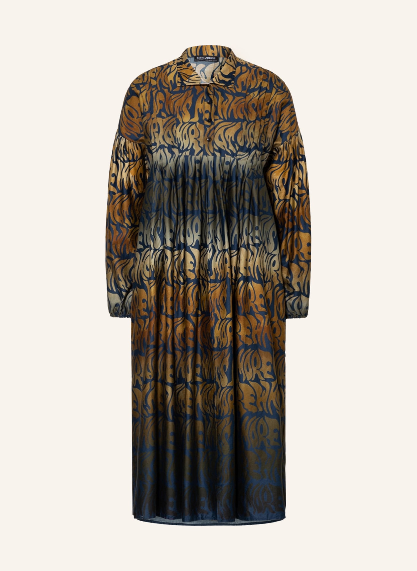 RISY & JERFS Dress MUMBAI, Color: DARK BLUE/ BROWN/ LIGHT BROWN (Image 1)