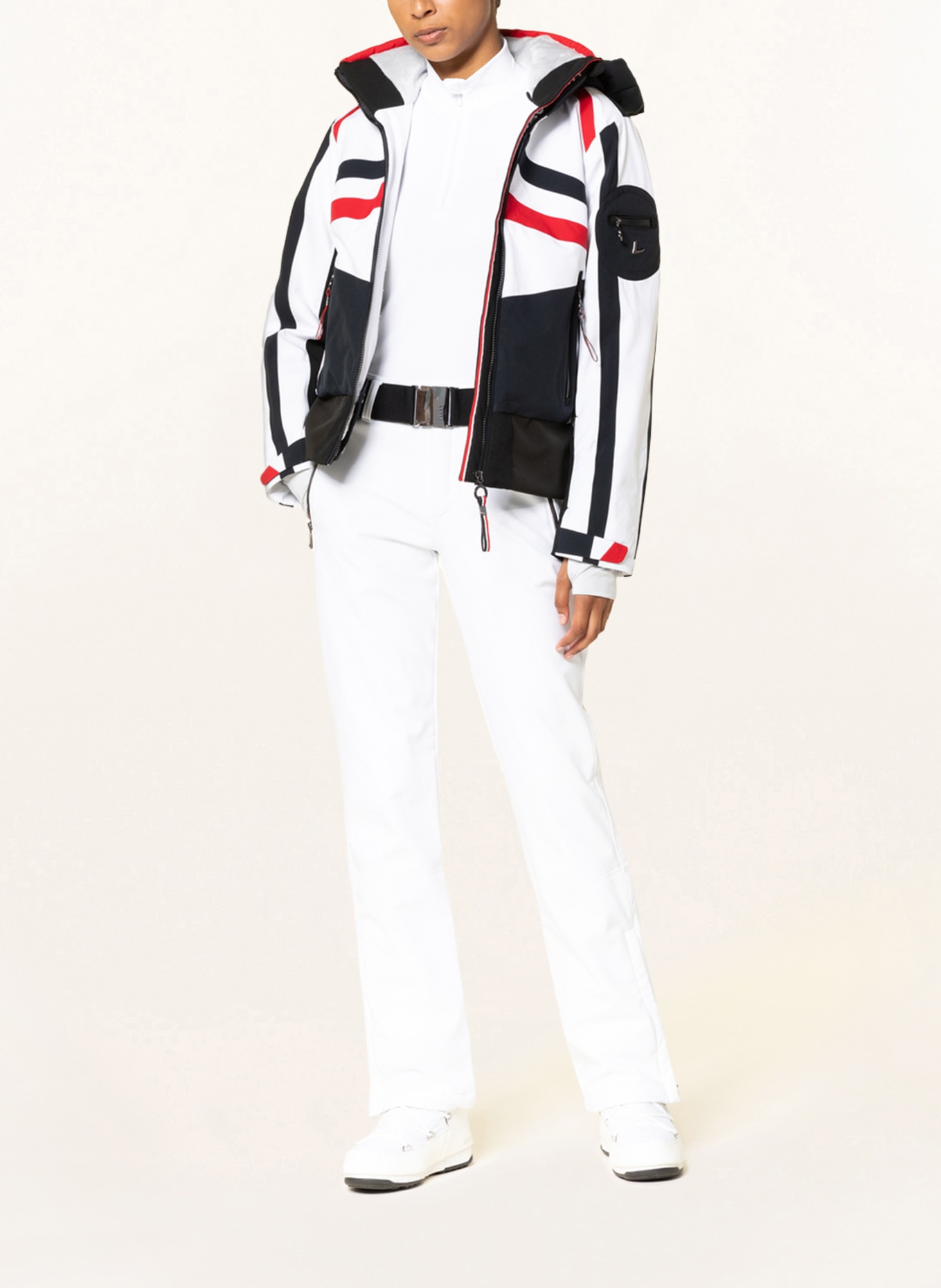 LUHTA Ski jacket HALSO, Color: DARK BLUE/ WHITE/ RED (Image 2)
