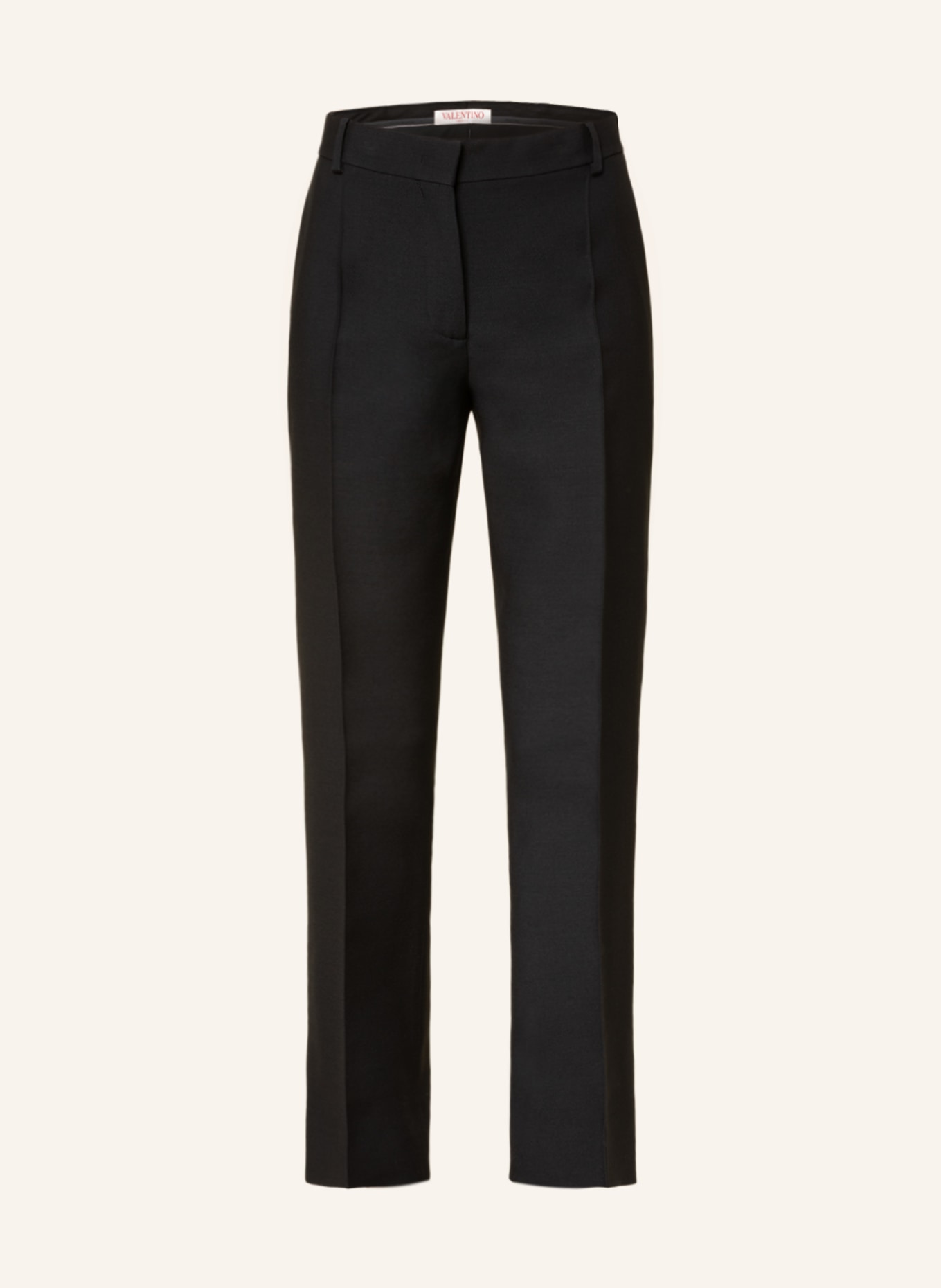VALENTINO Trousers with silk , Color: BLACK (Image 1)