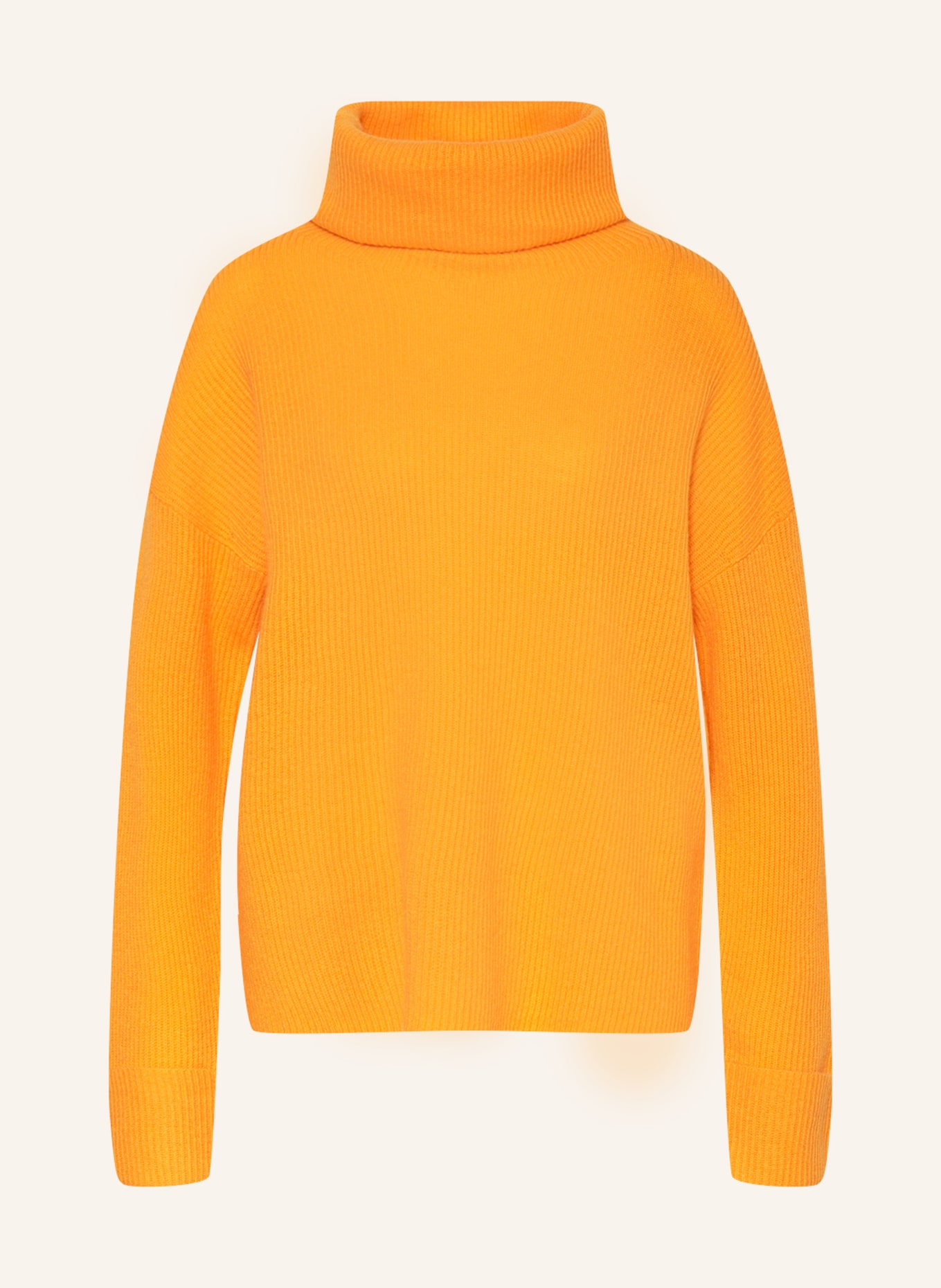 Bright orange turtleneck clearance sweater