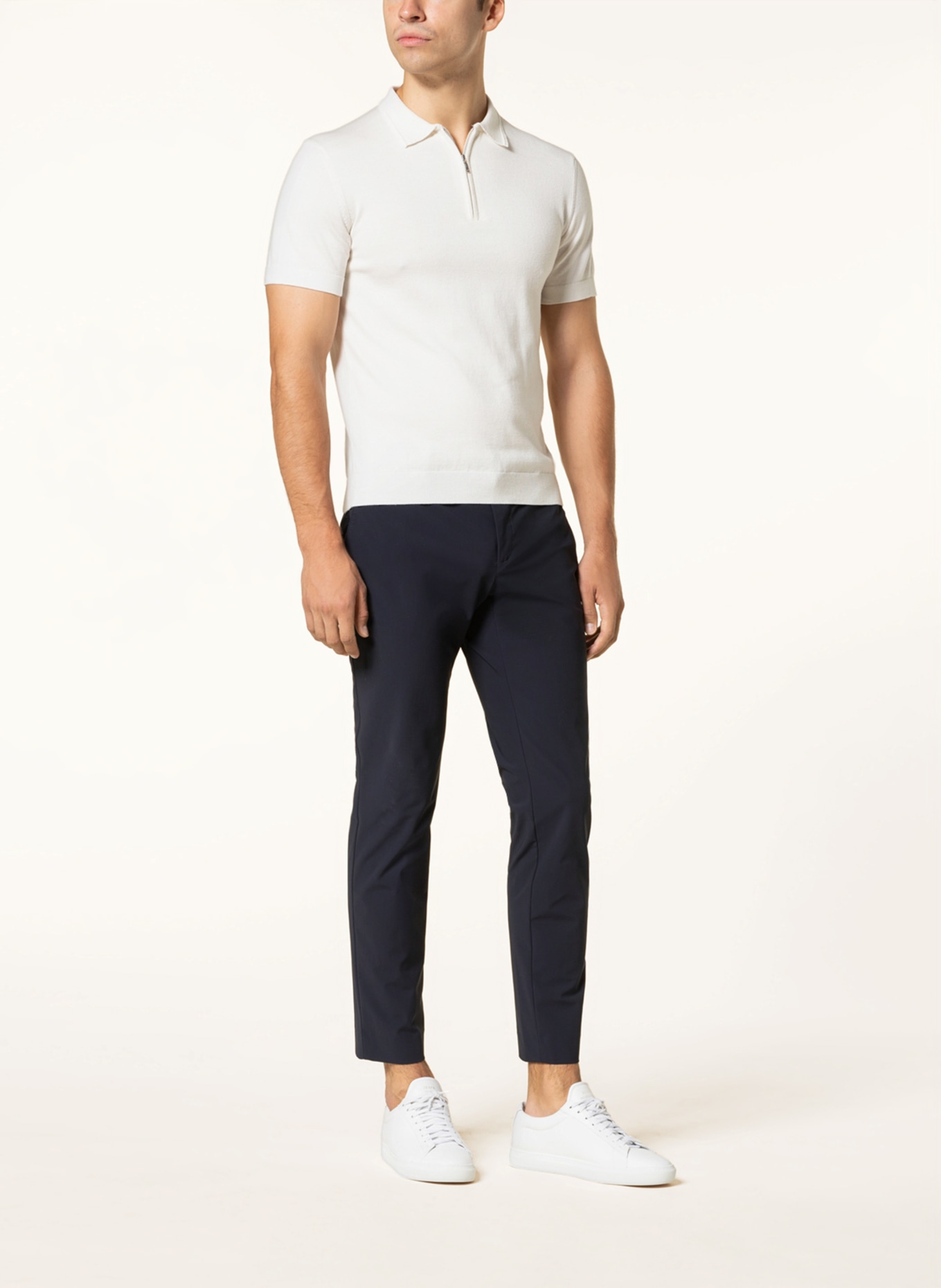 ALBERTO Chinosy ROB slim fit: GRANATOWY