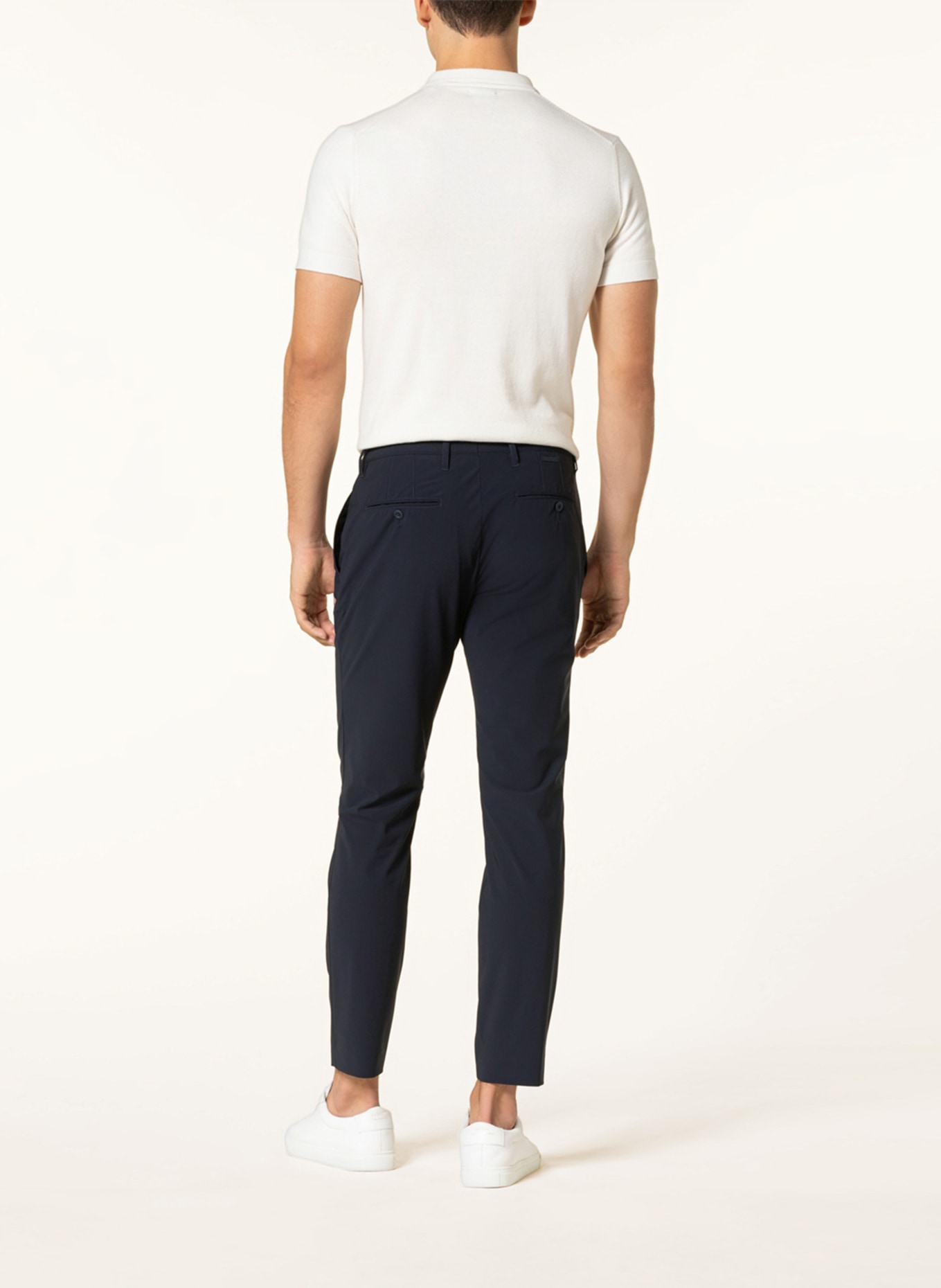 ALBERTO Chinosy ROB slim fit: GRANATOWY