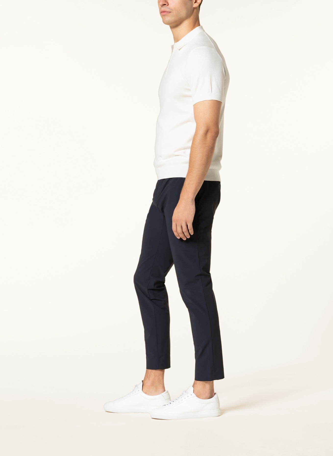 ALBERTO Chinosy ROB slim fit: GRANATOWY