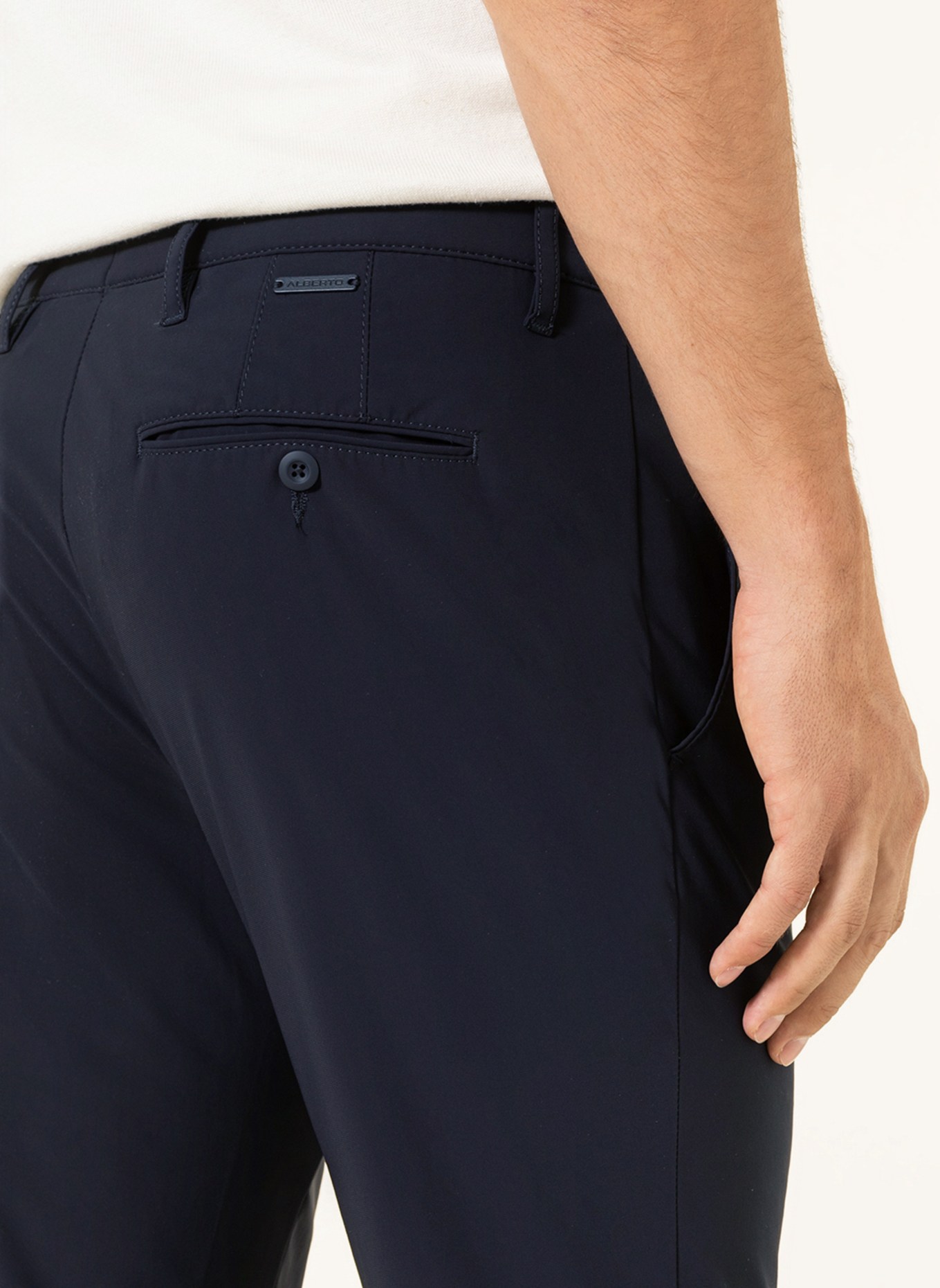 ALBERTO Chinosy ROB slim fit: GRANATOWY