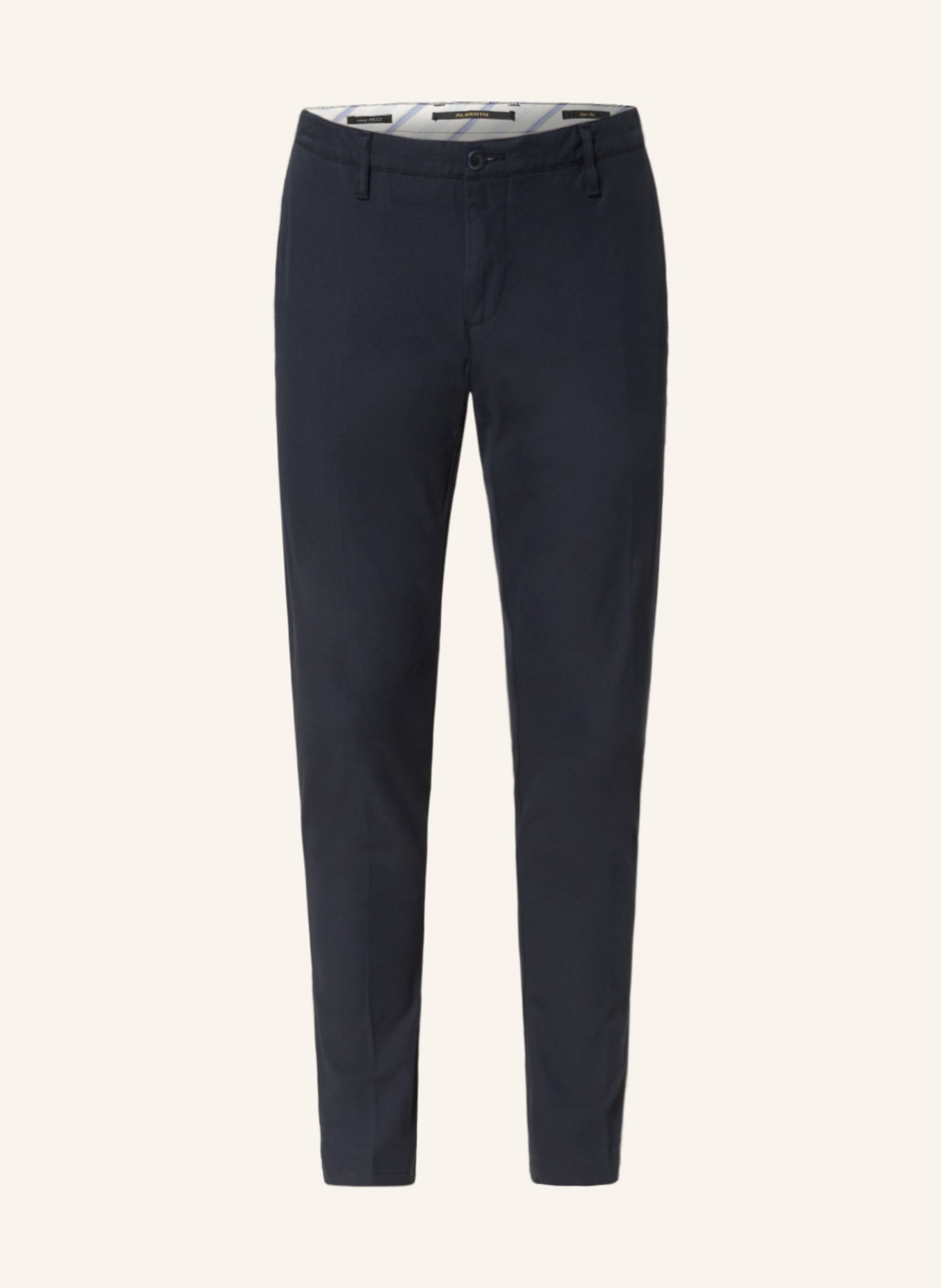 ALBERTO Chinosy ROB slim fit : GRANATOWY