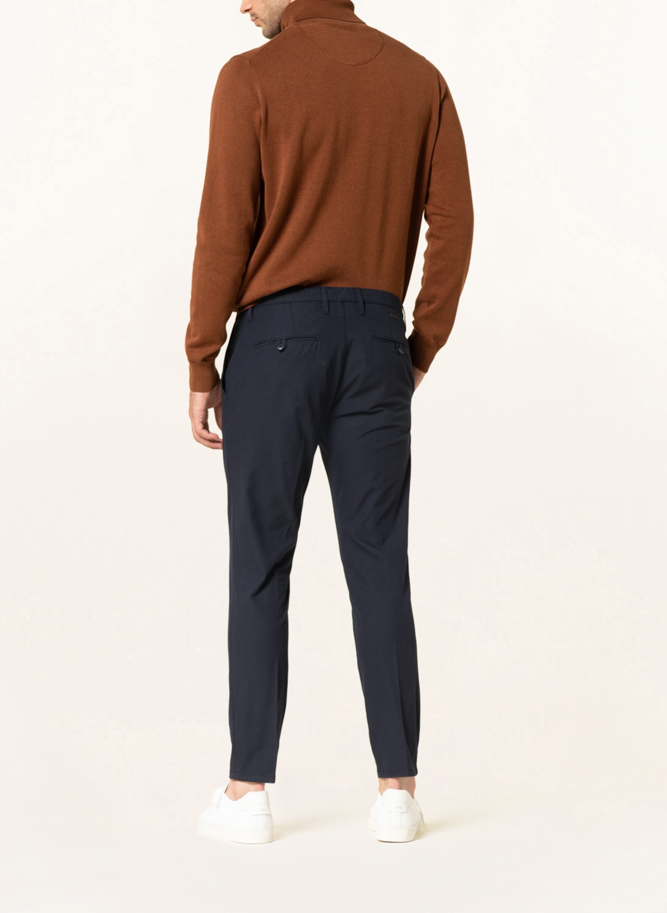 ALBERTO Chinosy ROB slim fit : GRANATOWY