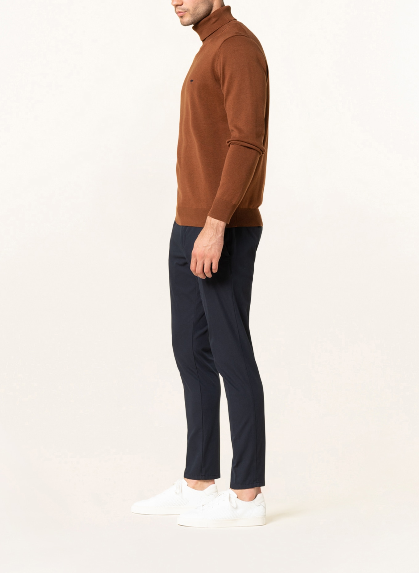ALBERTO Chinosy ROB slim fit : GRANATOWY