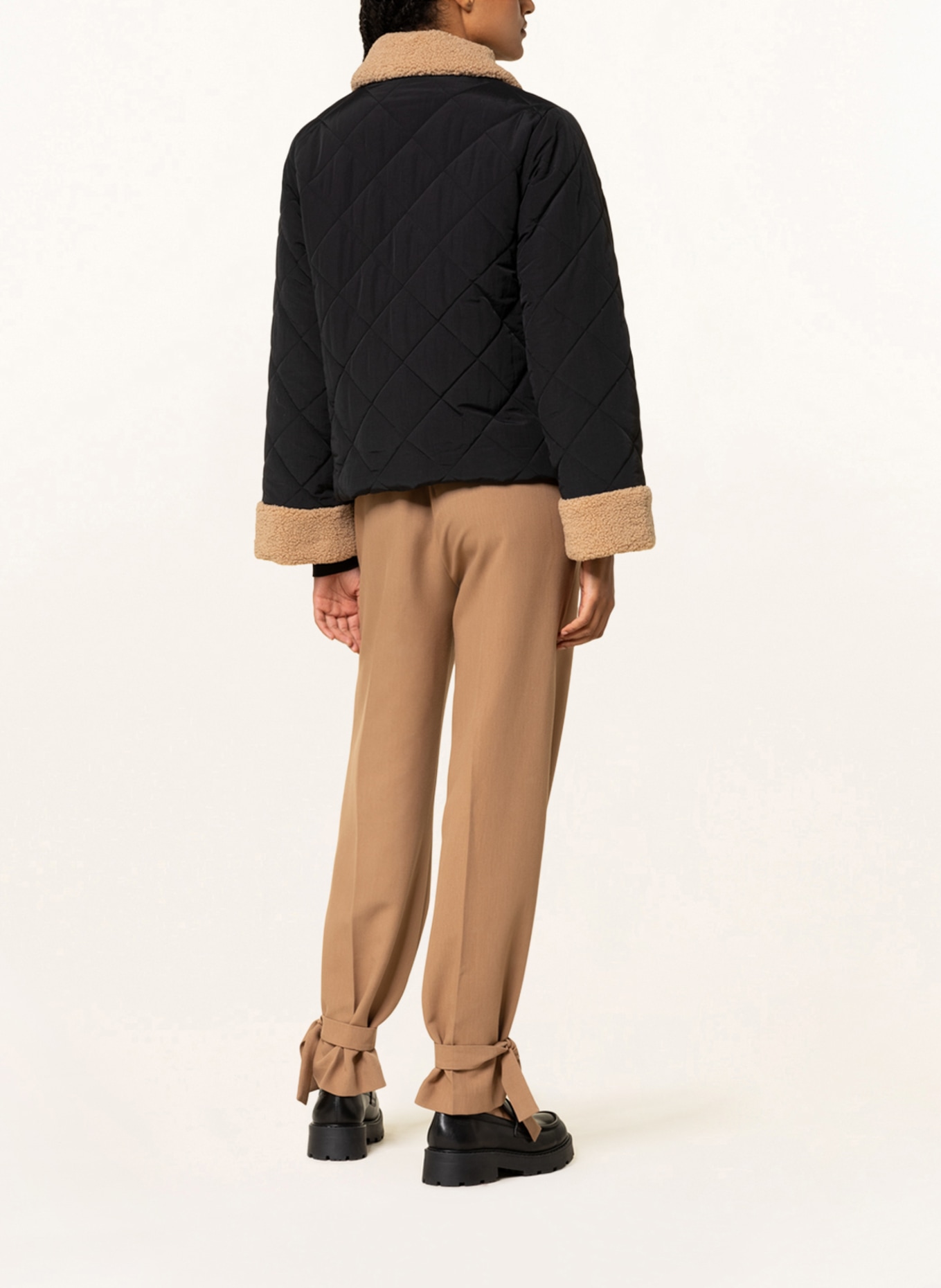 ENVII Quilted jacket ENXENON, Color: BLACK/ BEIGE (Image 3)