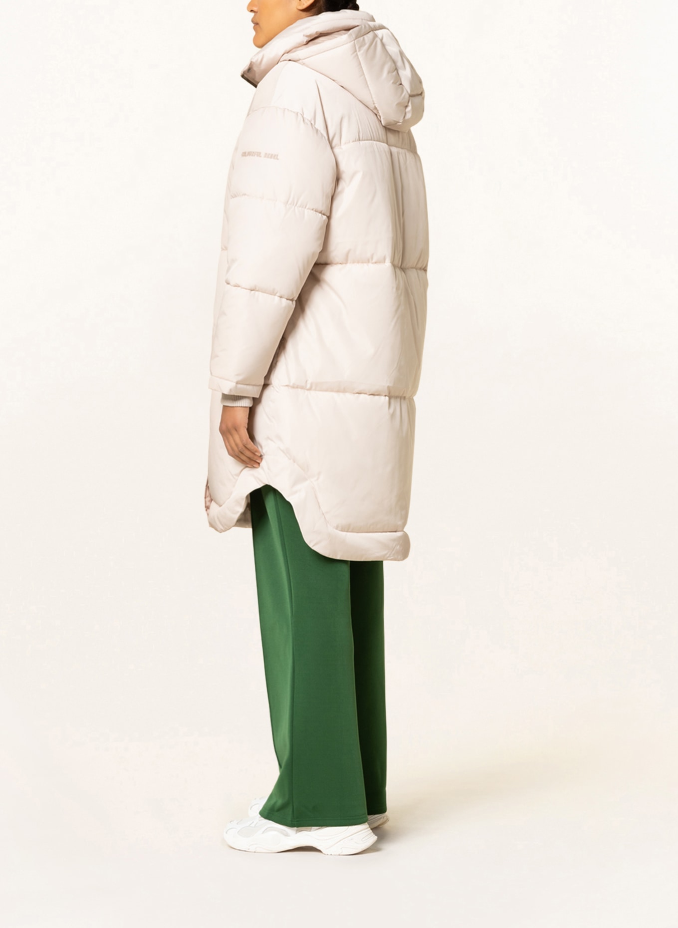 COLOURFUL REBEL Quilted coat RESY with detachable hood , Color: CREAM (Image 4)