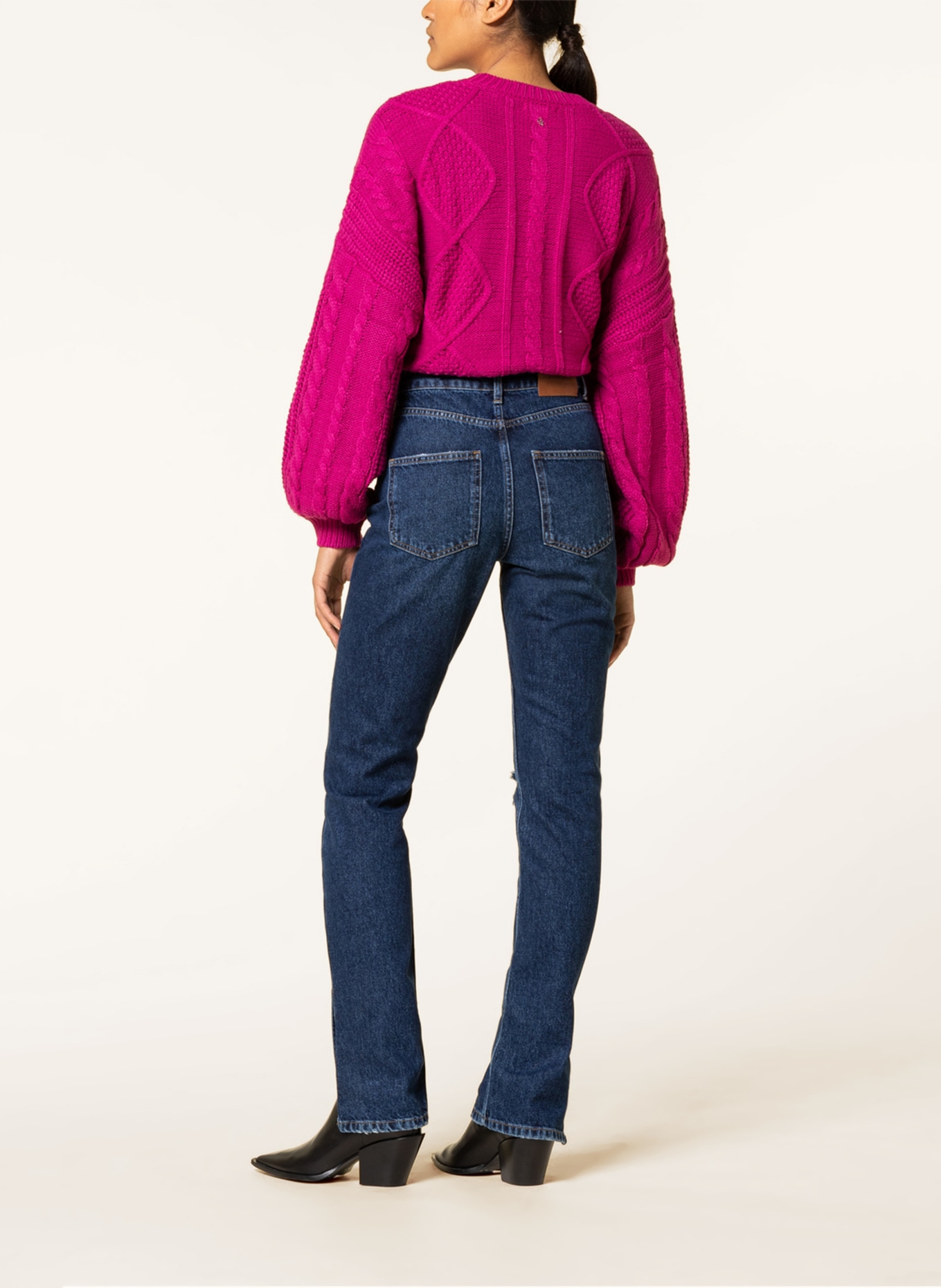 COLOURFUL REBEL Straight Jeans LIVIA, Farbe: 517 Mid blue denim (Bild 3)