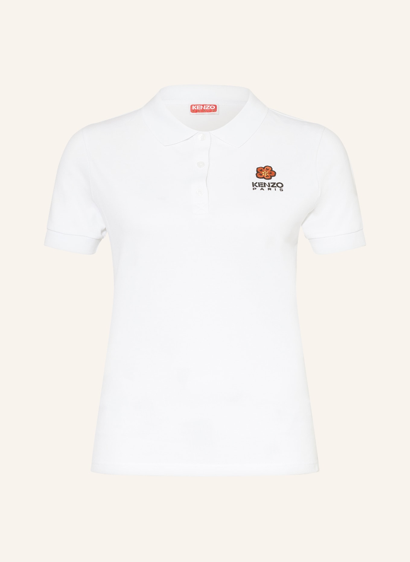 KENZO Piqué polo shirt , Color: WHITE (Image 1)