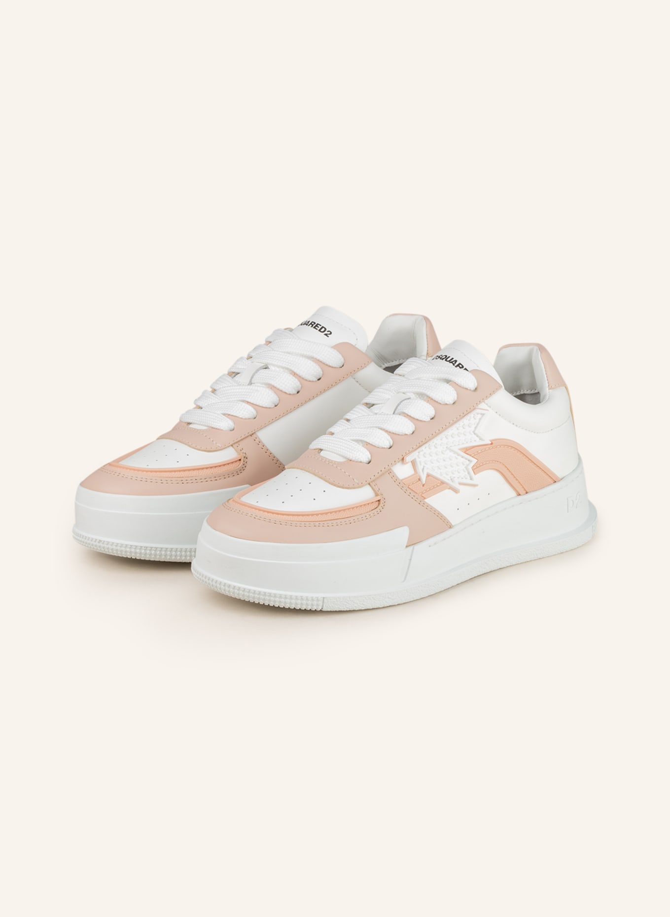 DSQUARED2 Sneakers, Color: WHITE/ ROSE (Image 1)