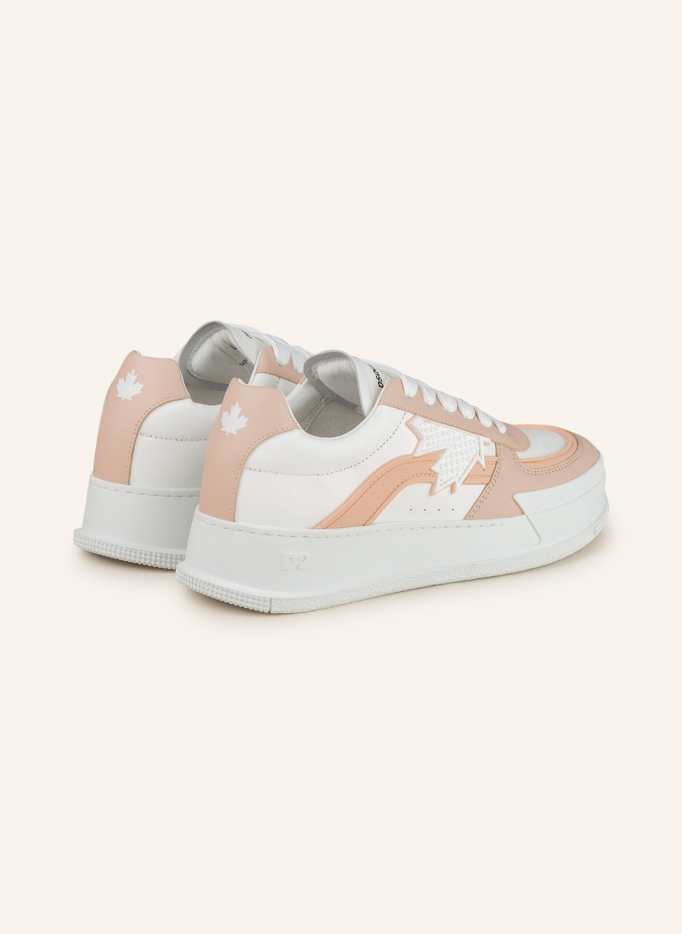 DSQUARED2 Sneakers, Color: WHITE/ ROSE (Image 2)