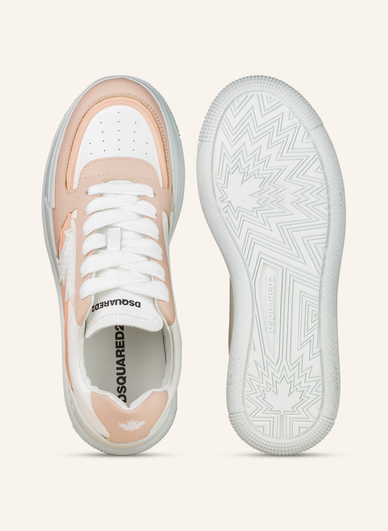 DSQUARED2 Sneakers, Color: WHITE/ ROSE (Image 5)