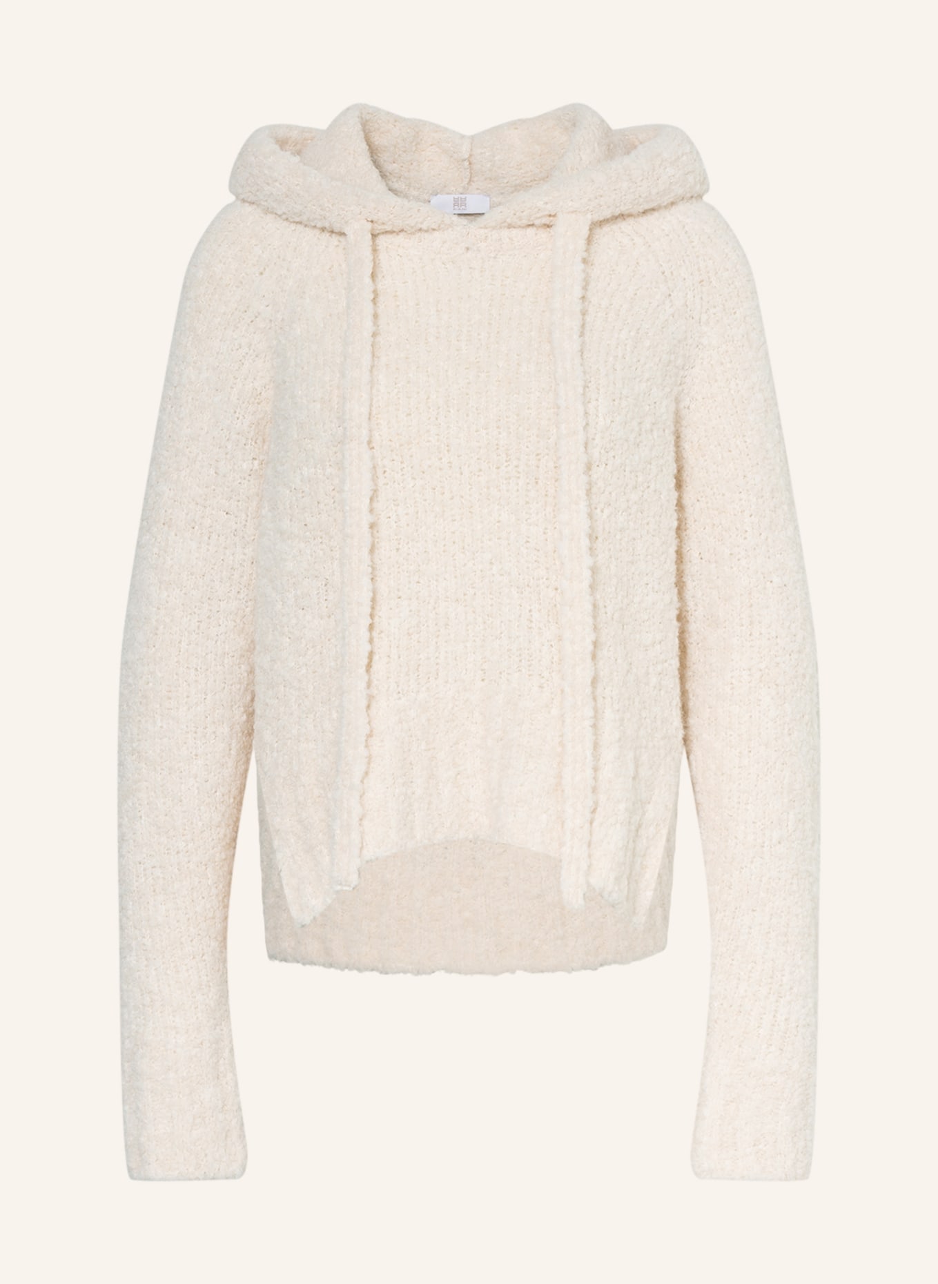 RIANI Knit hoodie with alpaca, Color: CREAM (Image 1)