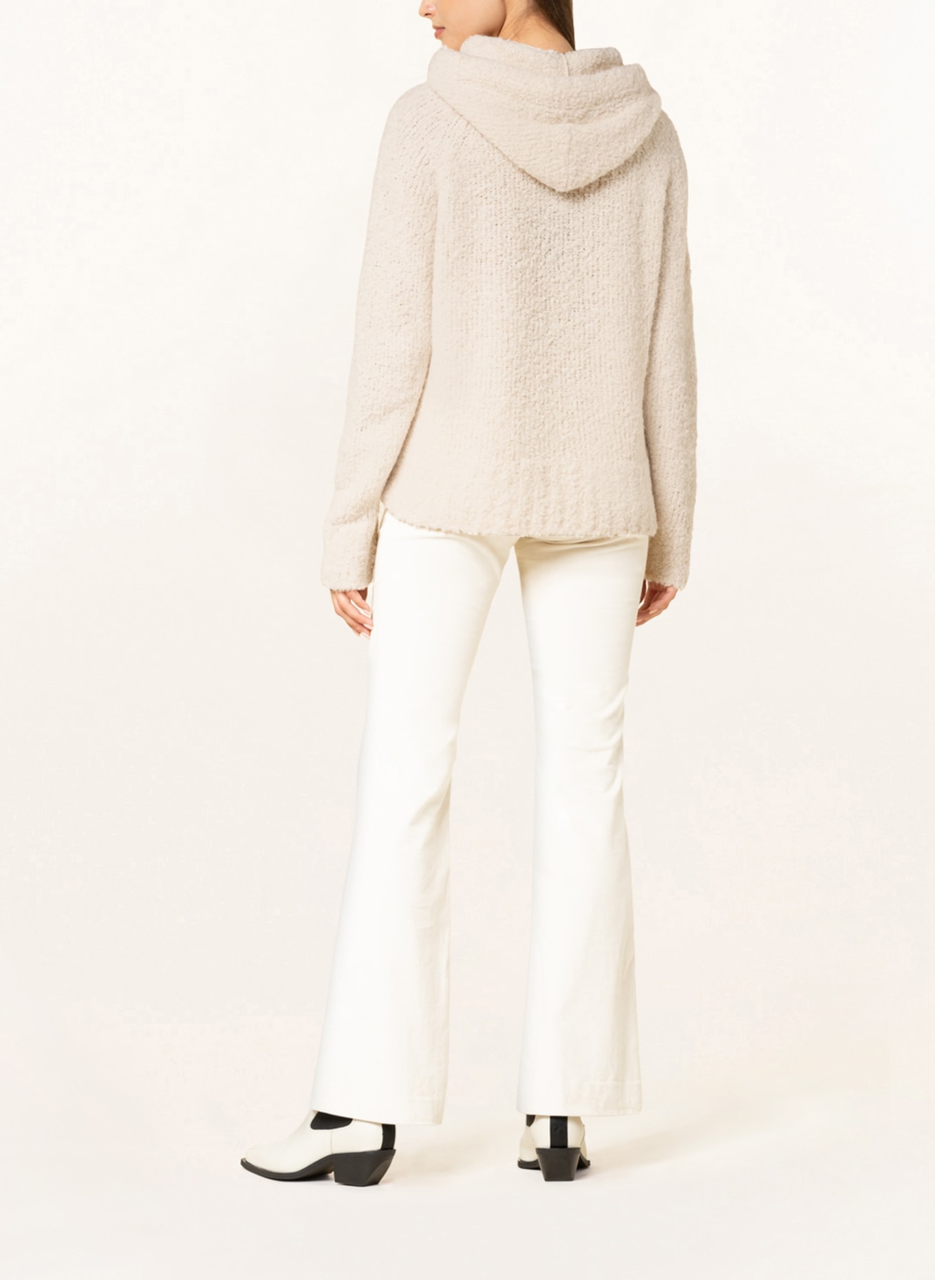 RIANI Knit hoodie with alpaca, Color: CREAM (Image 3)