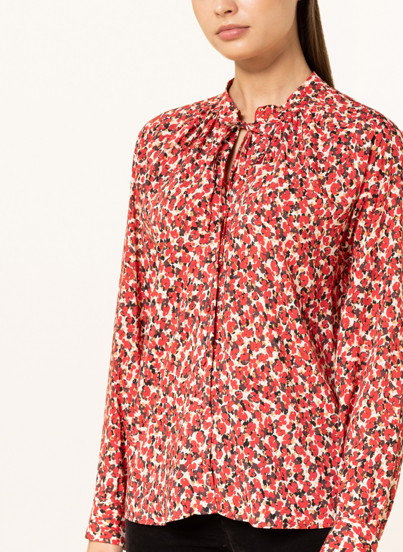 RIANI Shirt blouse, Color: RED/ CREAM/ DARK BROWN (Image 4)
