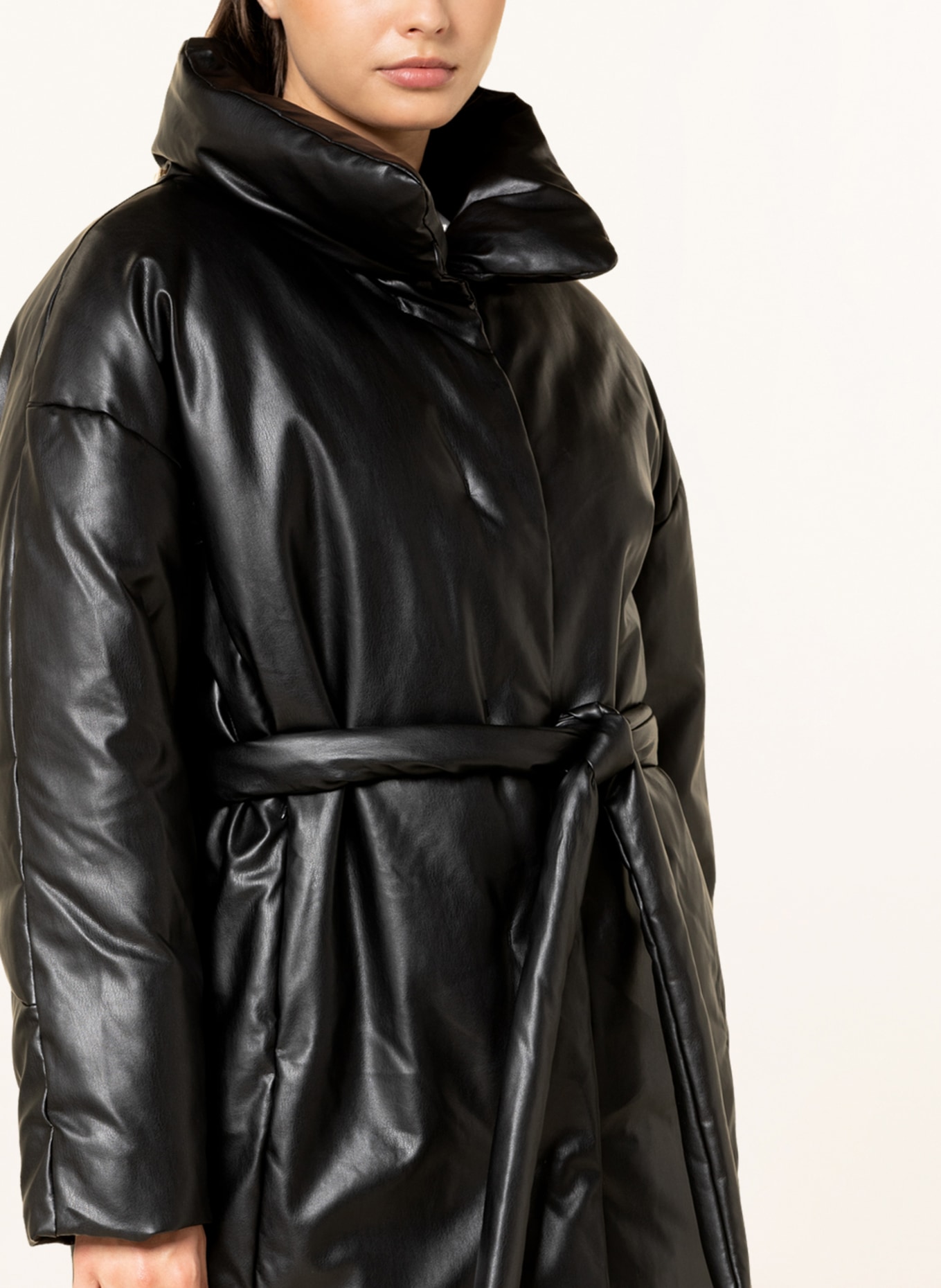 RIANI Leather look coat, Color: BLACK (Image 4)