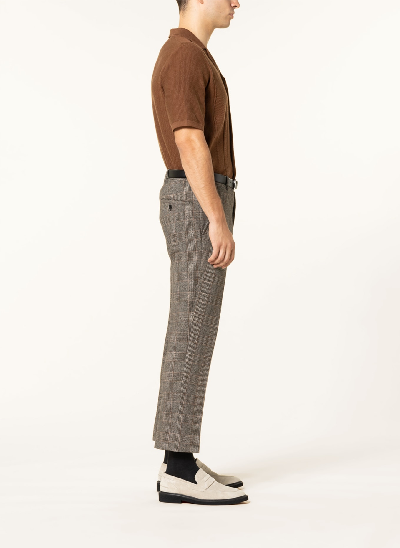 CIRCOLO 1901 Spodnie garniturowe regular fit , Kolor: CIEMNOBRĄZOWY (Obrazek 5)