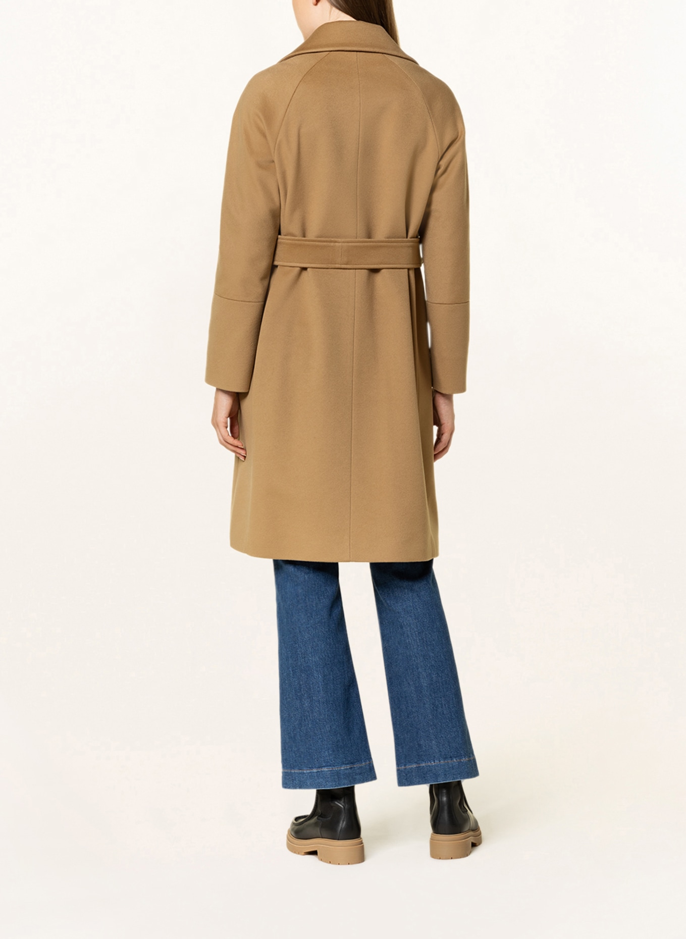 ICONS CINZIA ROCCA Wool coat, Color: CAMEL (Image 3)