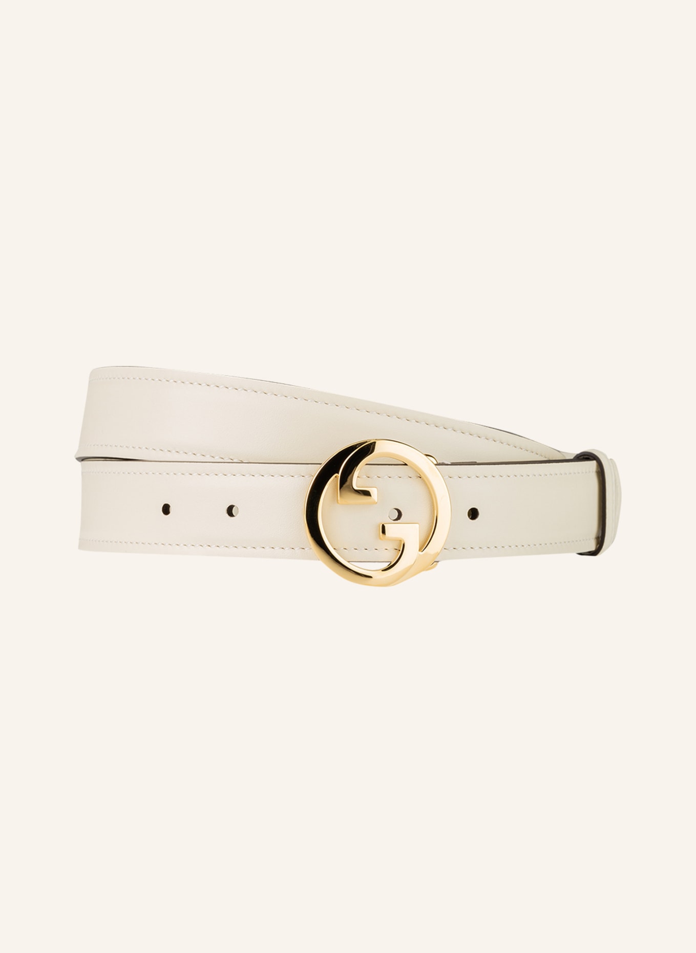 GUCCI Leather belt, Color: 9022 MYSTIC WHITE(Image null)