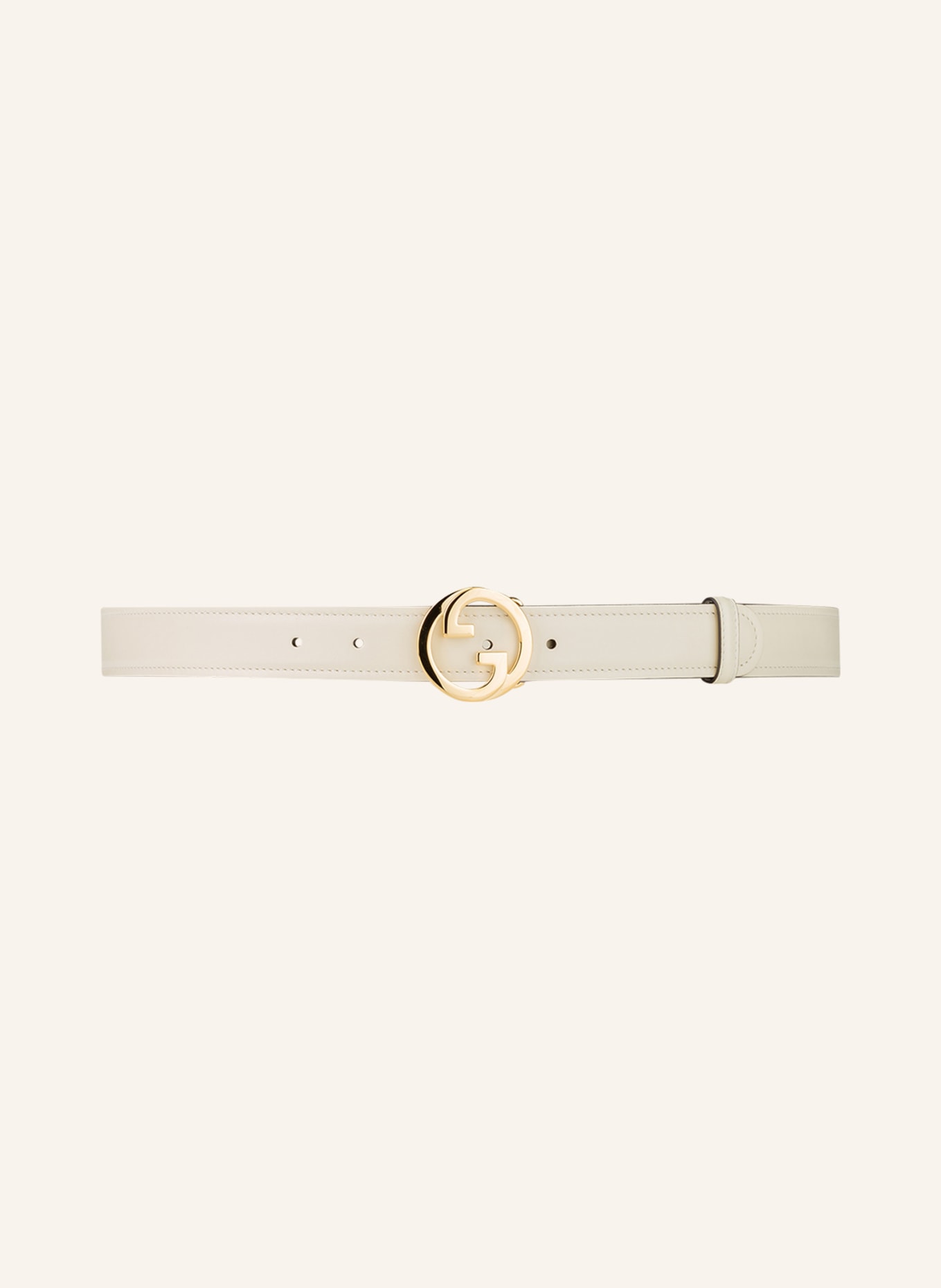 GUCCI Leather belt, Color: 9022 MYSTIC WHITE (Image 2)