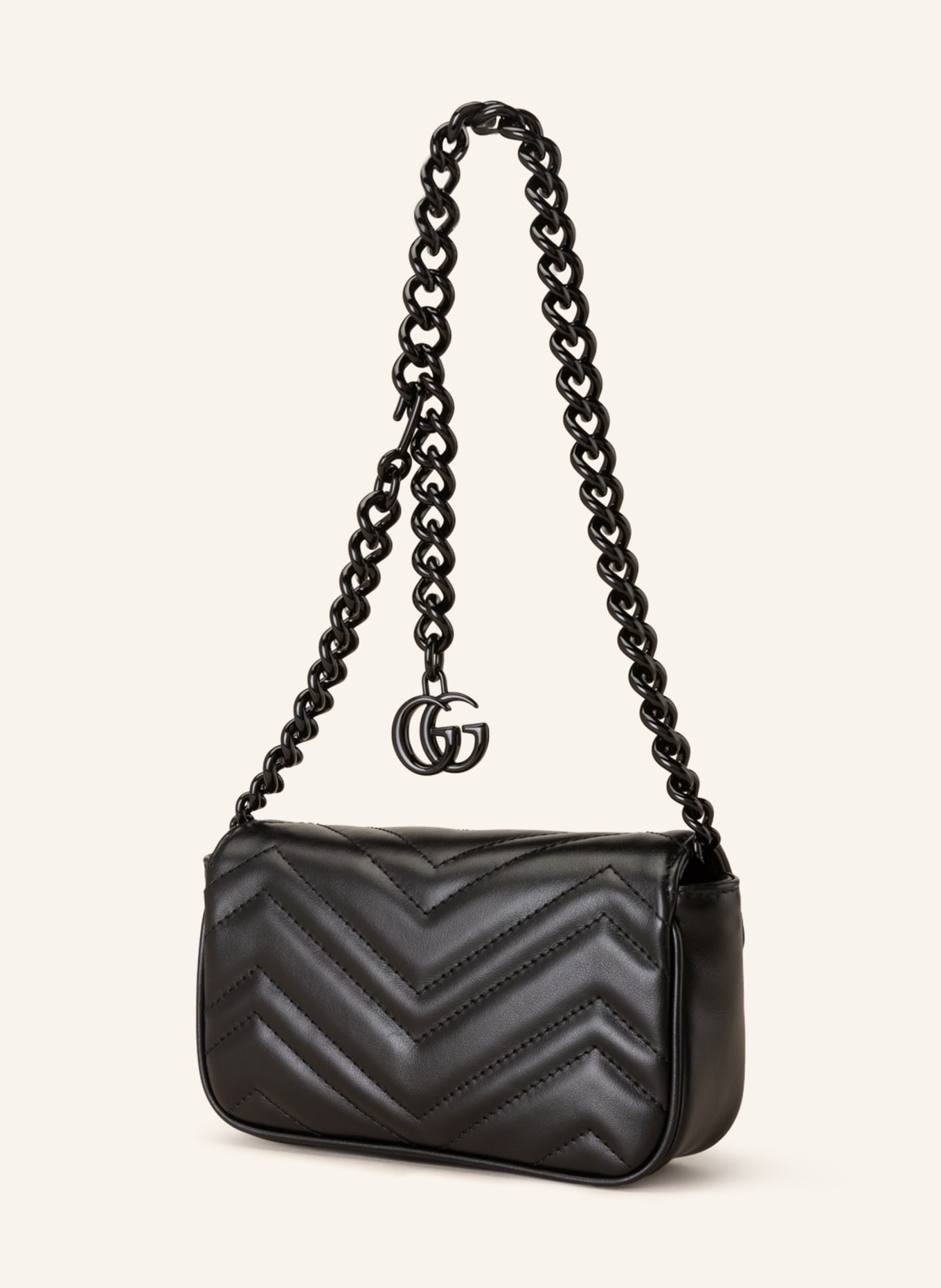 GUCCI Waist bag GG MARMONT, Color: 1000 NERO/NERO (Image 2)