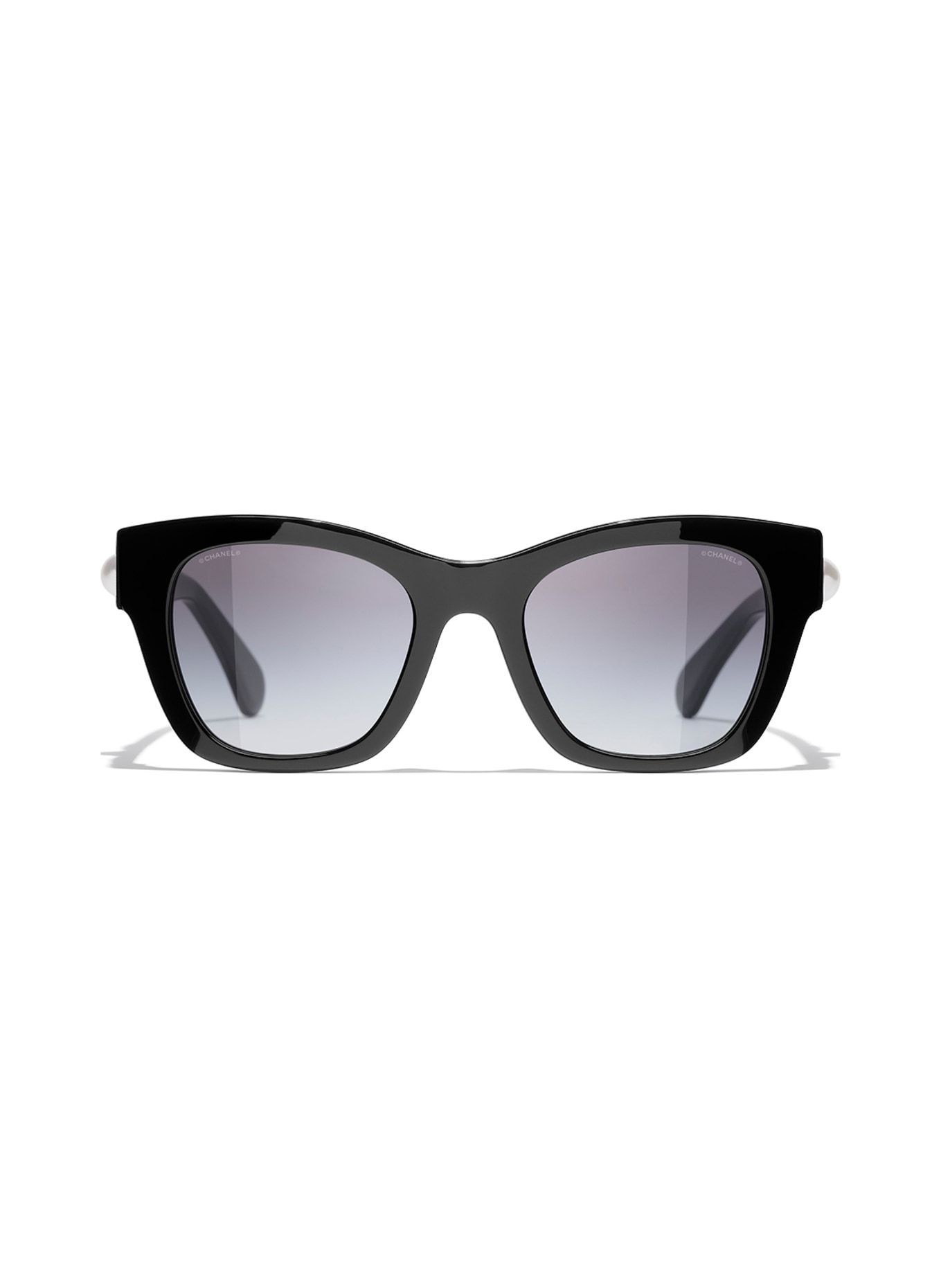 CHANEL Square sunglasses, Color: C622S6 - BLACK/ BLACK POLARIZED (Image 2)