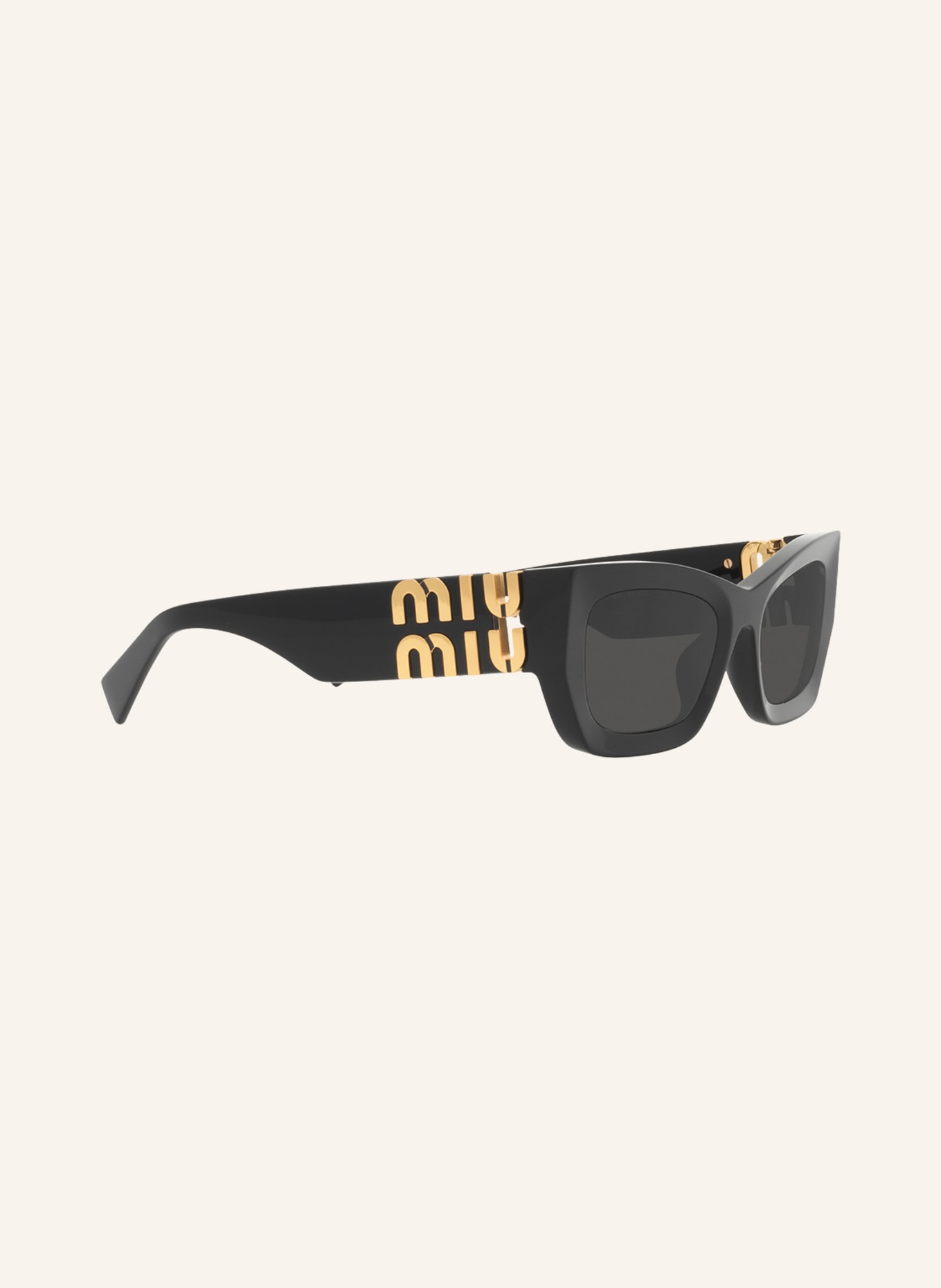 MIU MIU Sunglasses MU09WS, Color: 1AB5S0 - DARK GRAY/BLACK (Image 3)