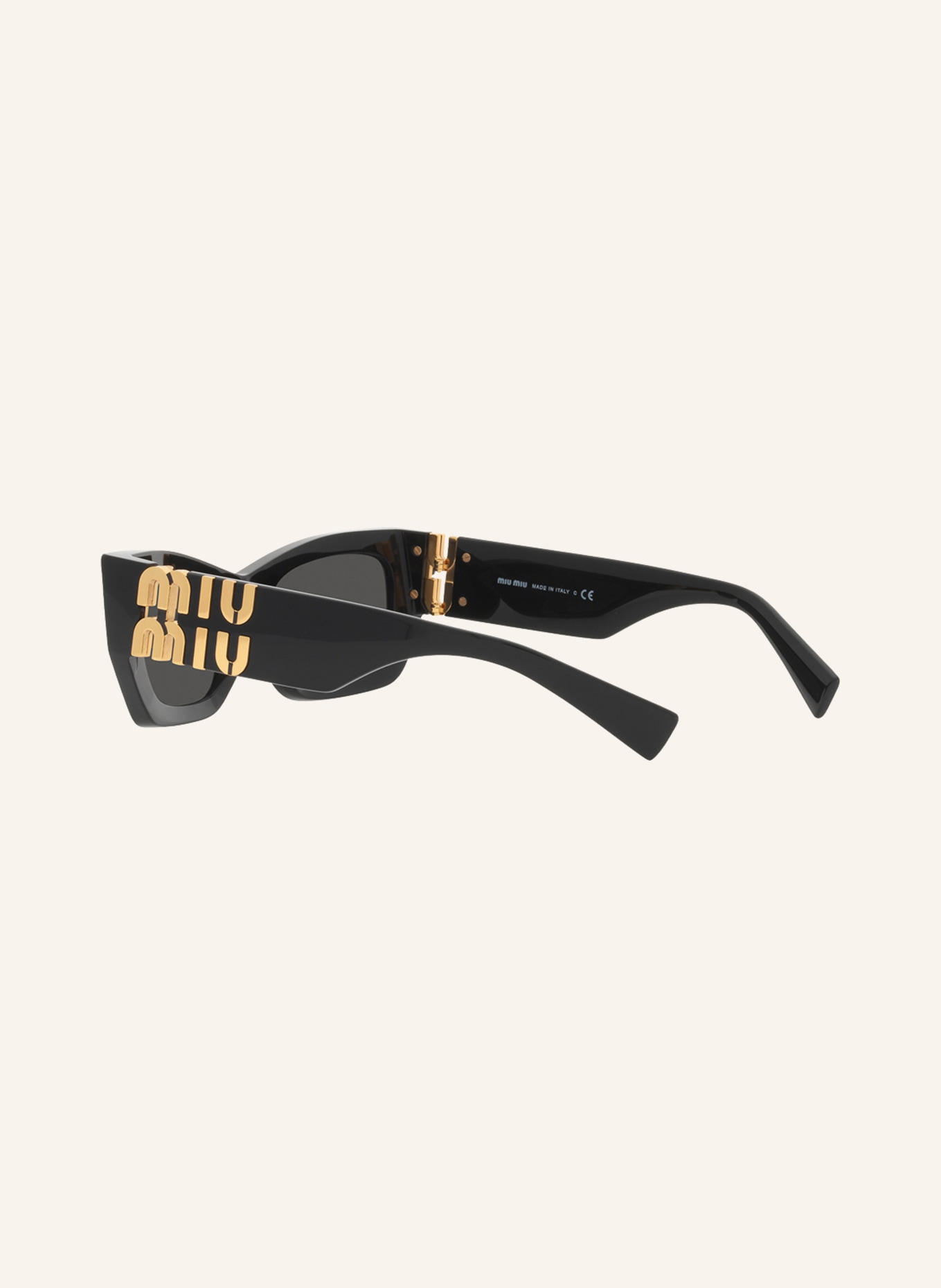 MIU MIU Sunglasses MU09WS, Color: 1AB5S0 - DARK GRAY/BLACK (Image 4)