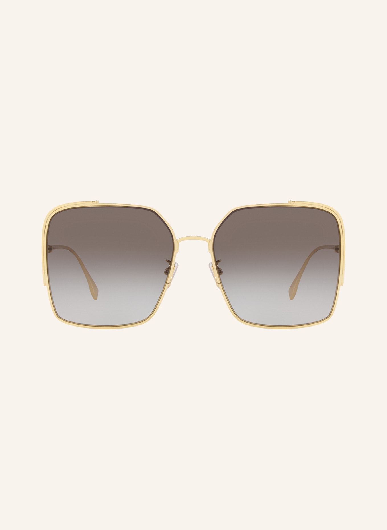 FENDI Sunglasses FE40038U, Color: 2800L1 - GOLD/DARK GRAY GRADIENT (Image 2)