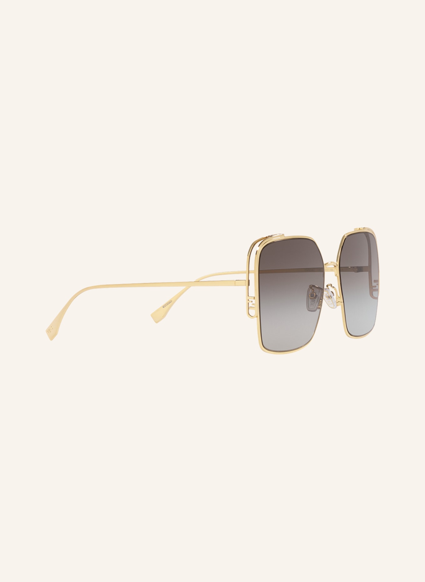 FENDI Sunglasses FE40038U, Color: 2800L1 - GOLD/DARK GRAY GRADIENT (Image 3)