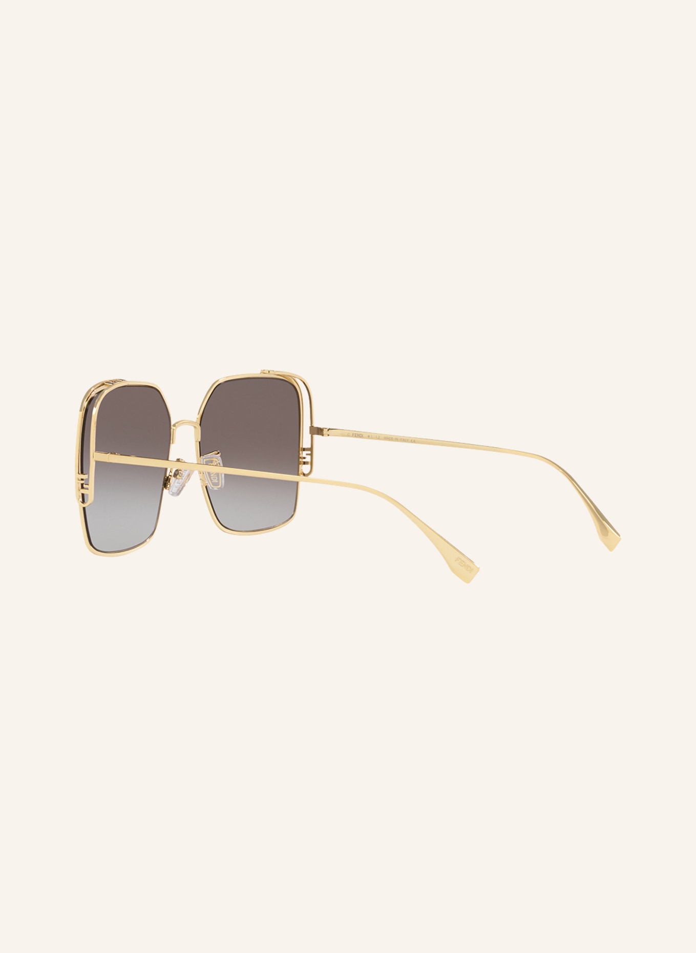 FENDI Sunglasses FE40038U, Color: 2800L1 - GOLD/DARK GRAY GRADIENT (Image 4)