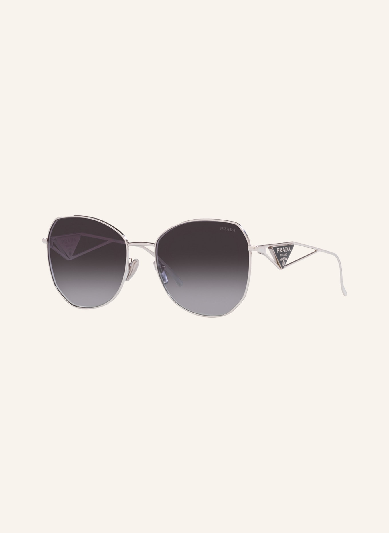 PRADA Sunglasses PR57YS, Color: 1BC5D1 - SILVER/GRAY GRADIENT (Image 1)