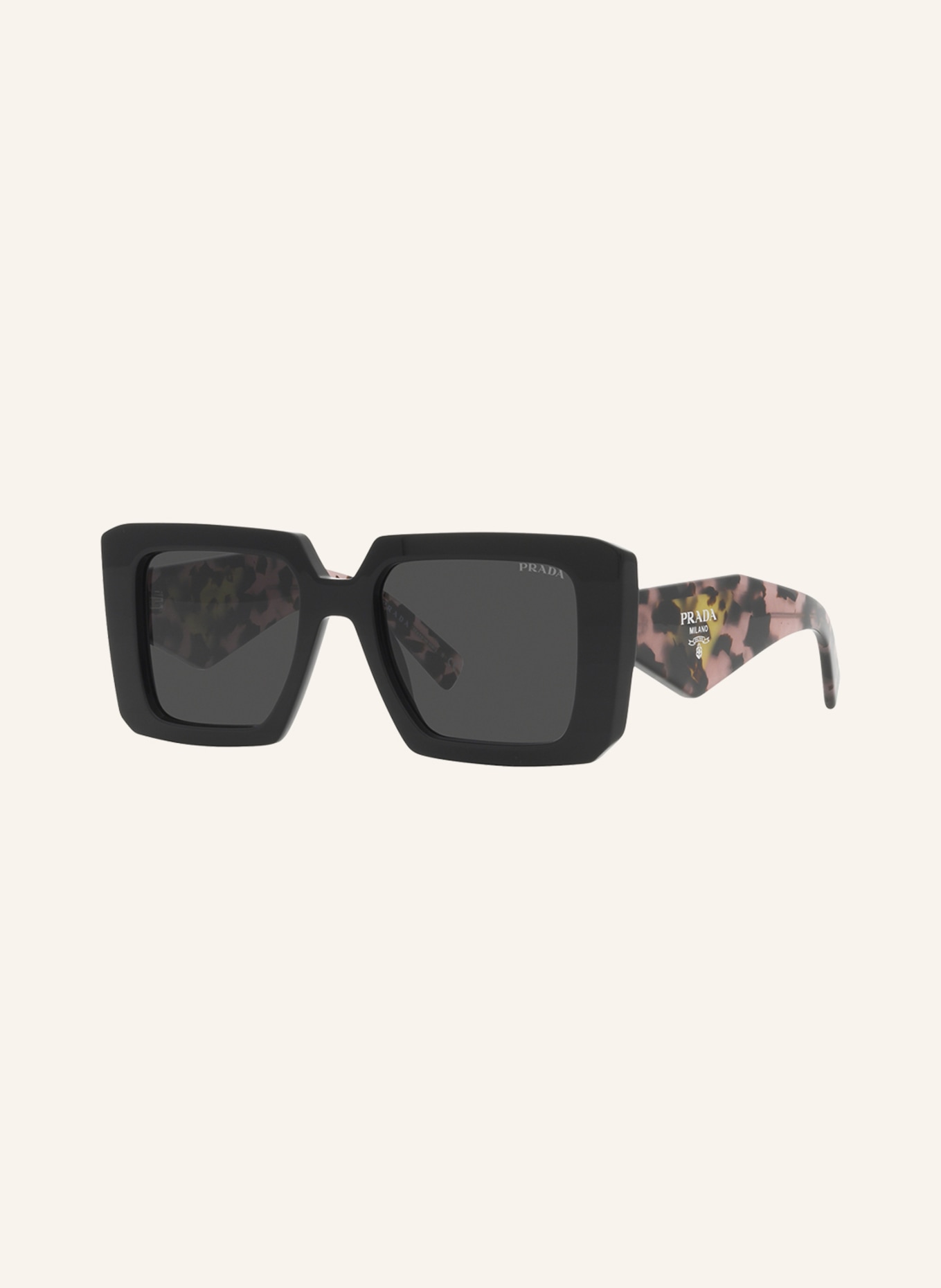 PRADA Sunglasses PR 23YS, Color: 1AB5S0 - BLACK/ BLACK (Image 1)