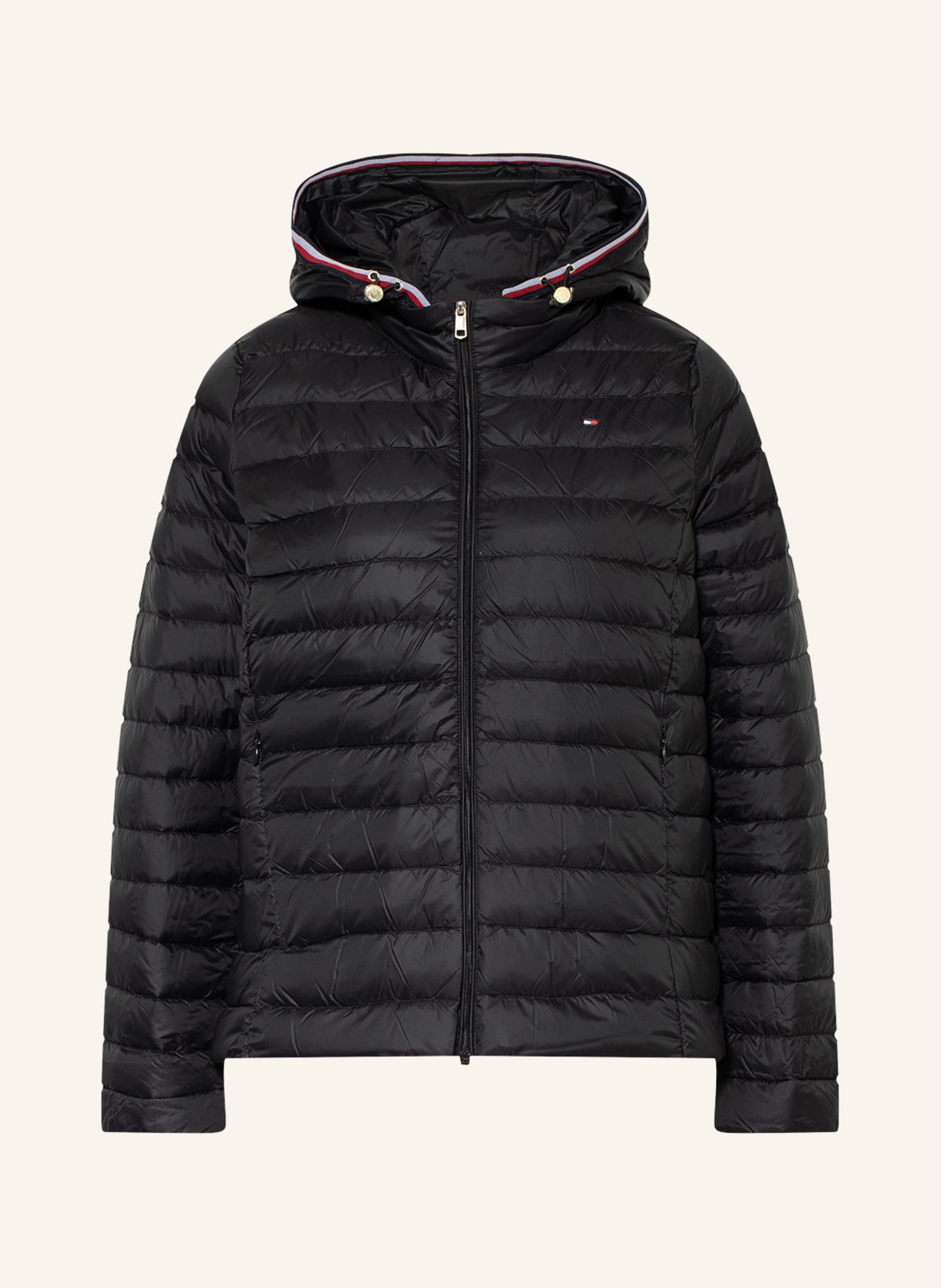 TOMMY HILFIGER Lightweight down jacket in black