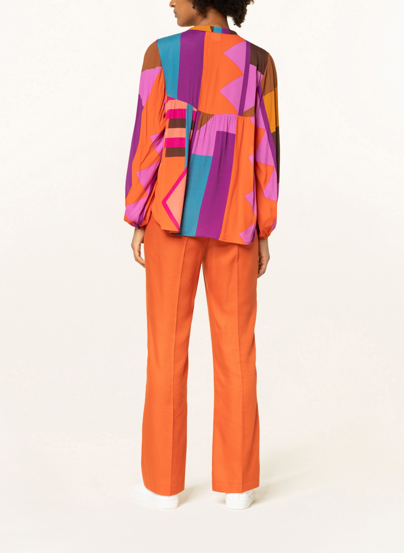 Emily VAN DEN BERGH Blusenshirt, Farbe: ORANGE/ LILA/ PETROL (Bild 3)
